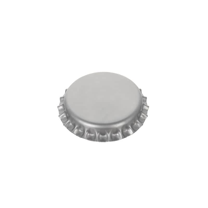 29 mm metal, gümüş şişe kapağı