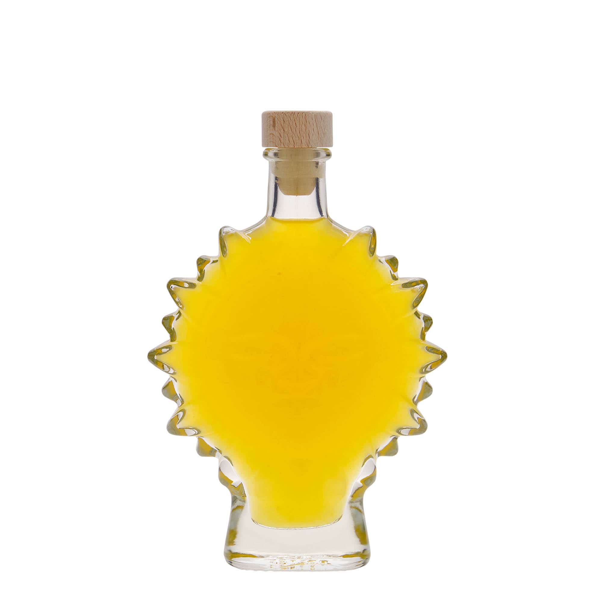 200 ml cam şişe 'Güneş', ağız: mantar