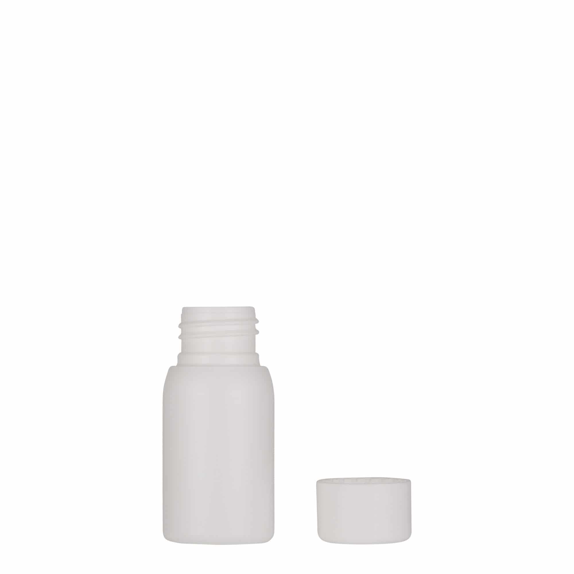 30 ml plastik şişe 'Tuffy', HDPE, beyaz, ağız: 24/410