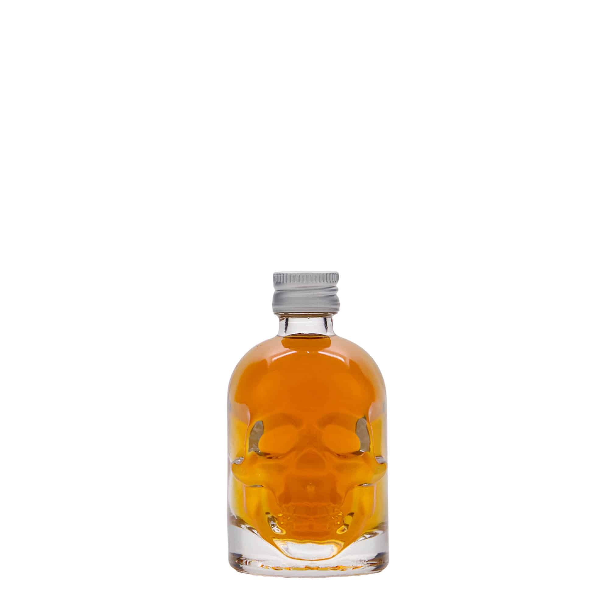 50 ml Cam şişe 'Totenkopf', Ağız: PP 18