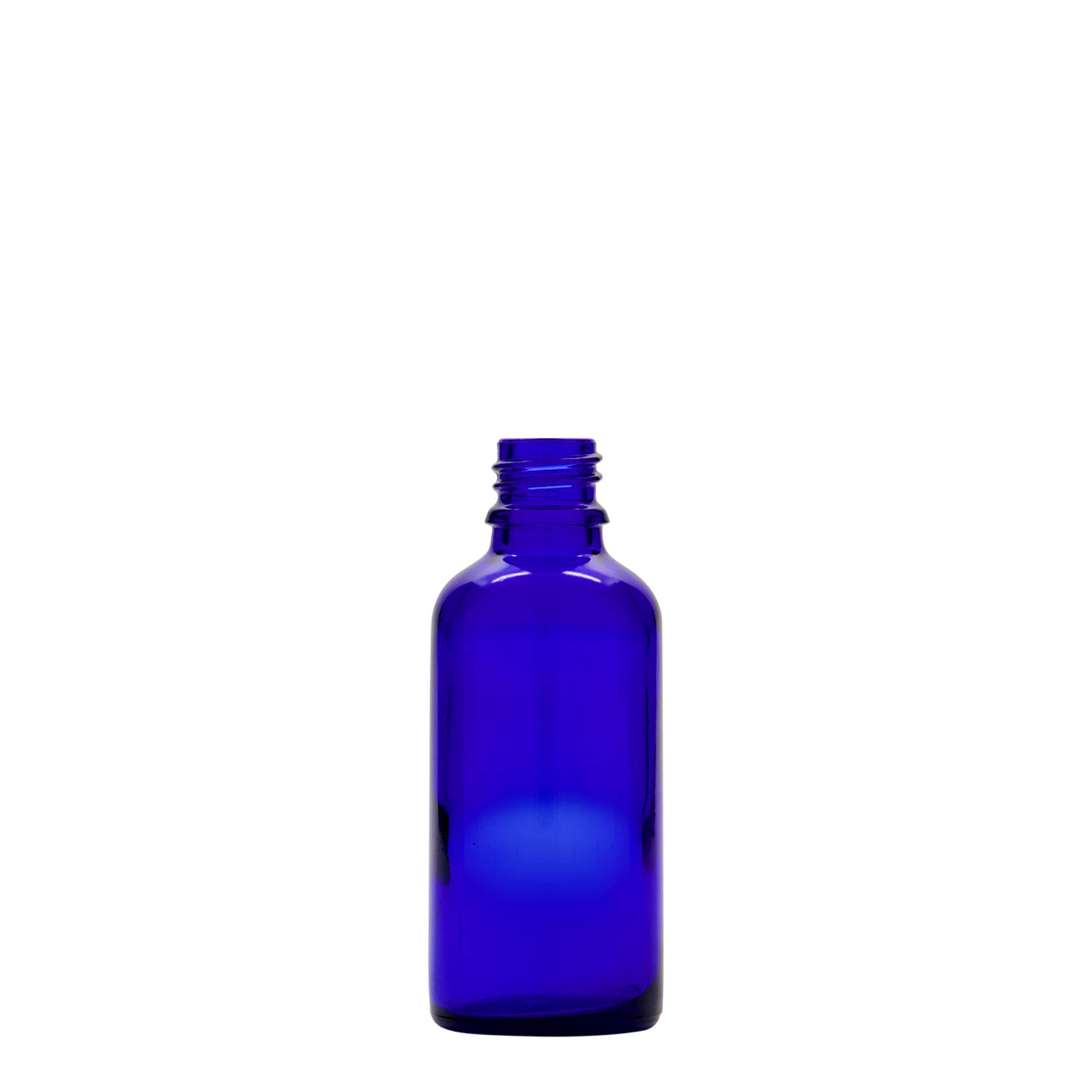 50 ml Pipet Şişesi Tıbbi, Cam, kral mavisi-kırmızı, Ağız: DIN 18