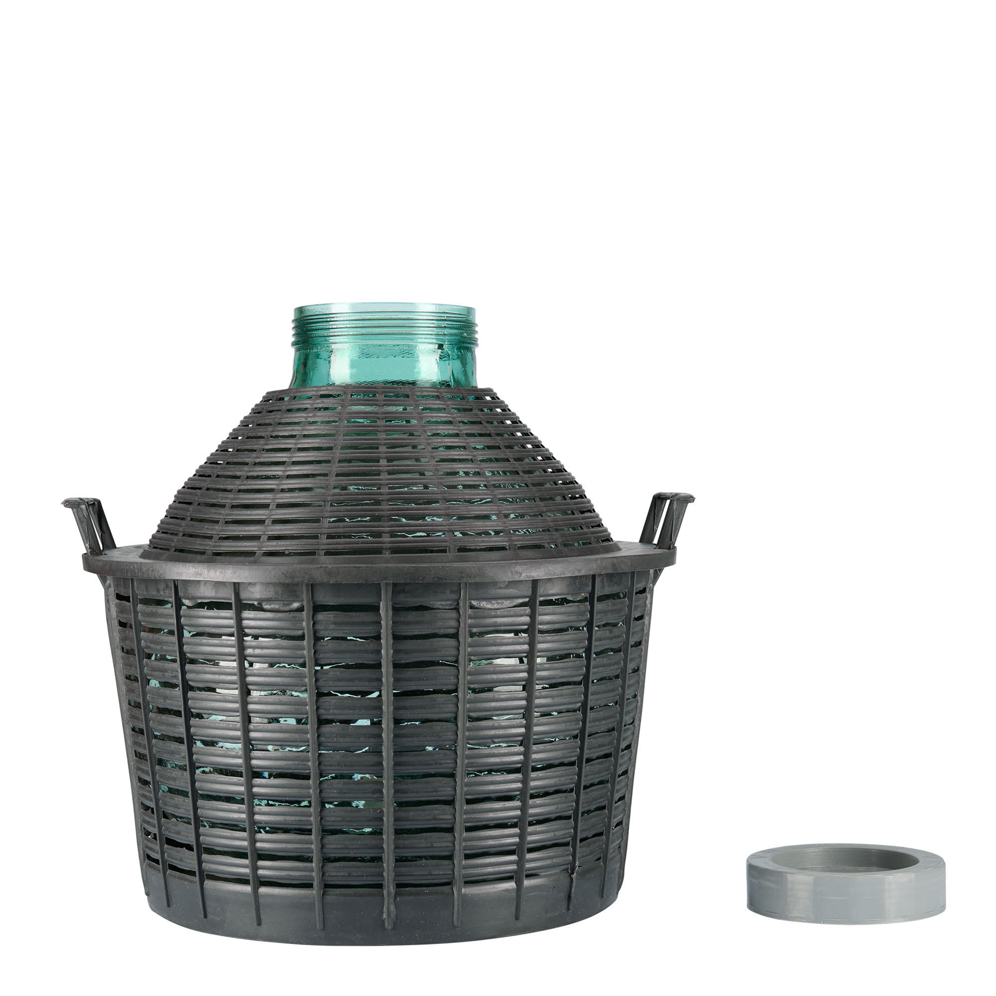 25 l Balon Şişe Geniş Ağız, Cam, Ağız: Vidalı Kapak