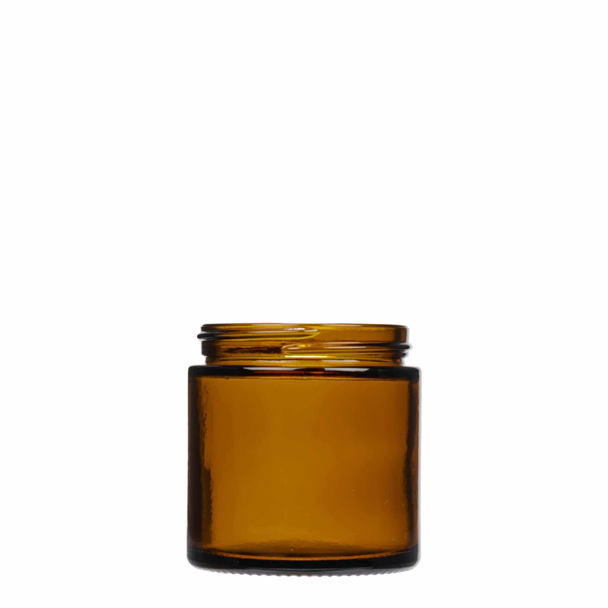 120 ml Kavanoz 'Brown Line', cam, kahverengi, ağız: Vidalı kapak