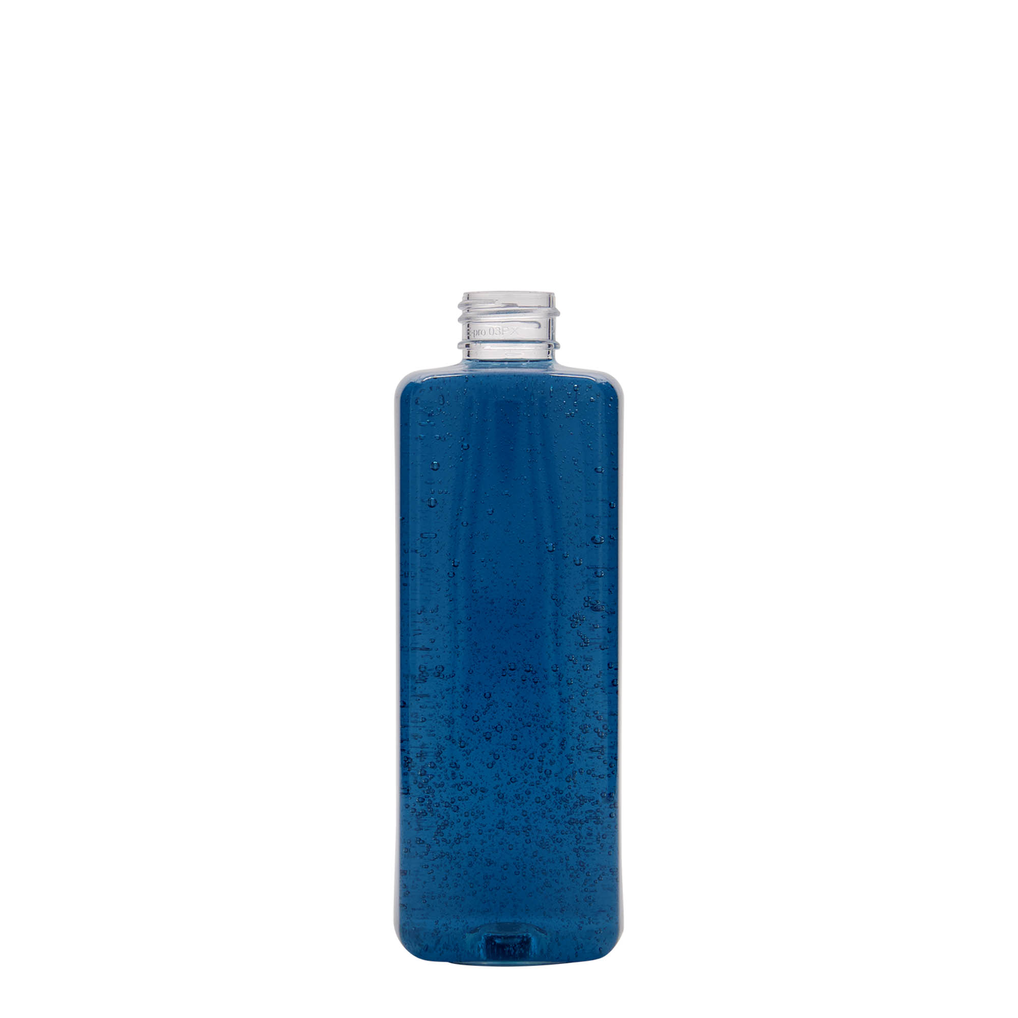 300 ml PET Şişe 'Karl', kare, plastik, ağız: 24/410