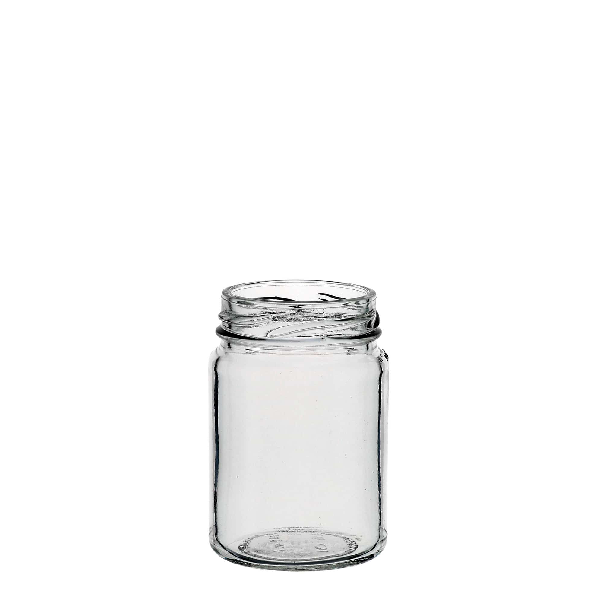 106 ml yüksek yuvarlak cam, ağız: Twist-Off (TO 48) 106 ml yüksek yuvarlak cam, ağız: Twist-Off (TO 48)