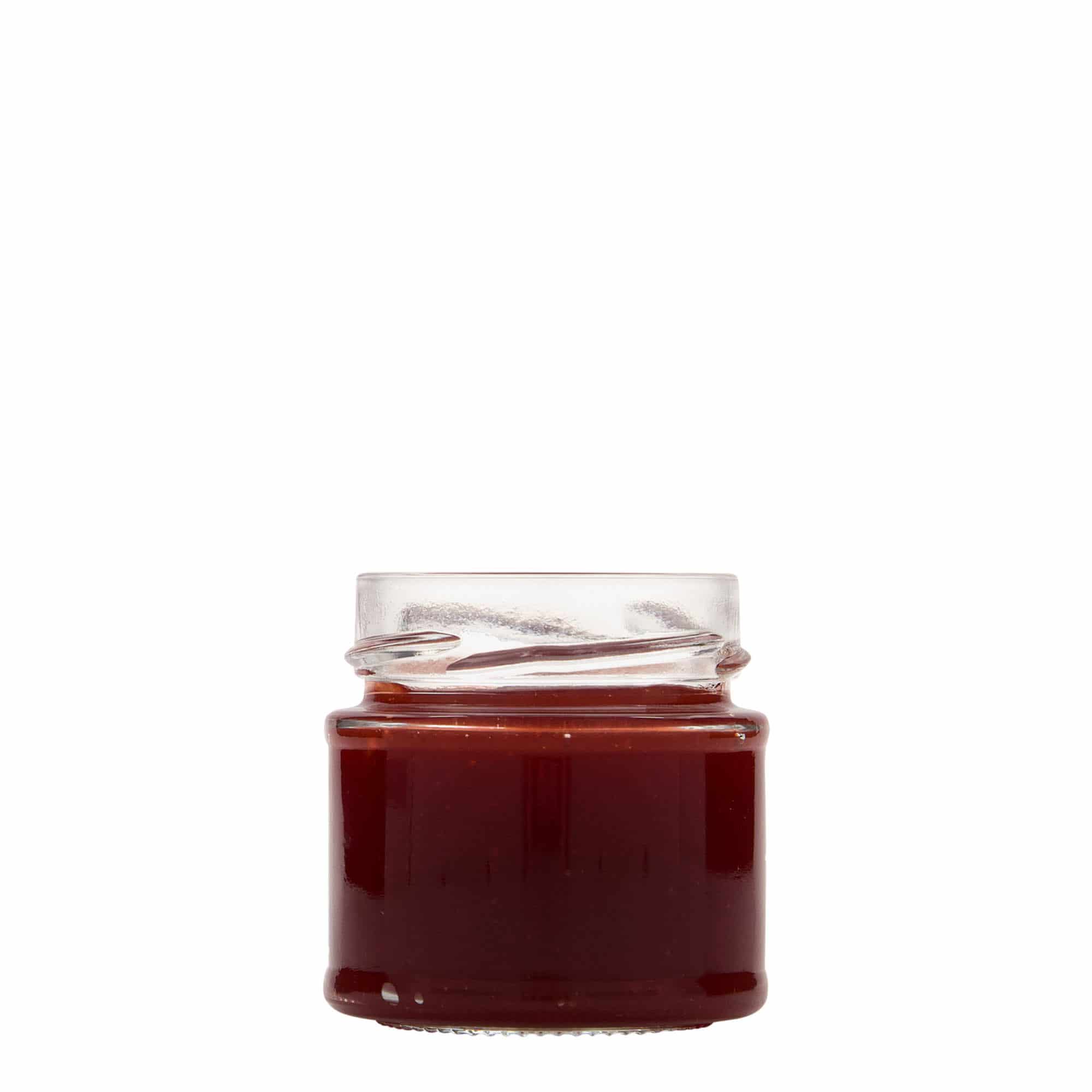 156 ml Yuvarlak Cam 'Enjoy', Ağız: Derin Vidalı Kapak (DTO 63)