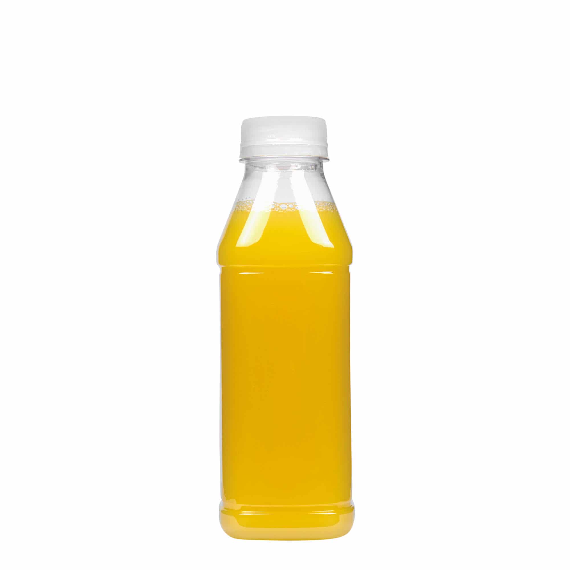 500 ml PET şişe 'Milk and Juice Carré', kare, plastik, ağız çapı: 38 mm