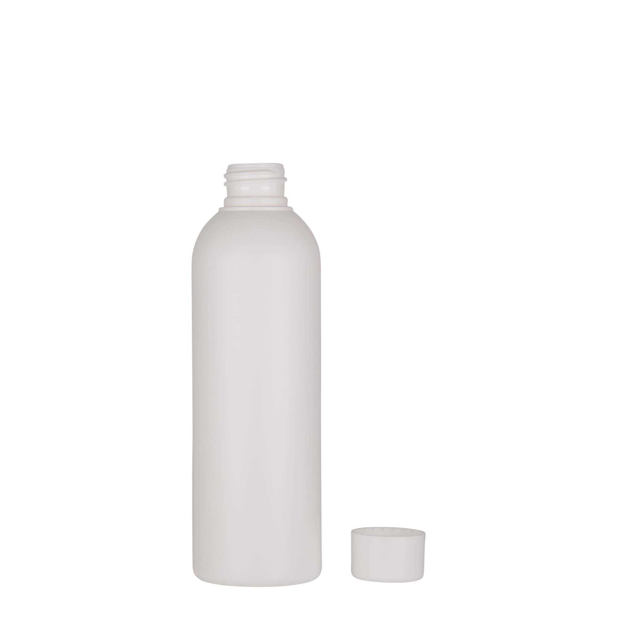 200 ml plastik şişe 'Tuffy', HDPE, beyaz, ağız: 24/410 200 ml plastik şişe 'Tuffy', HDPE, beyaz, ağız: 24/410