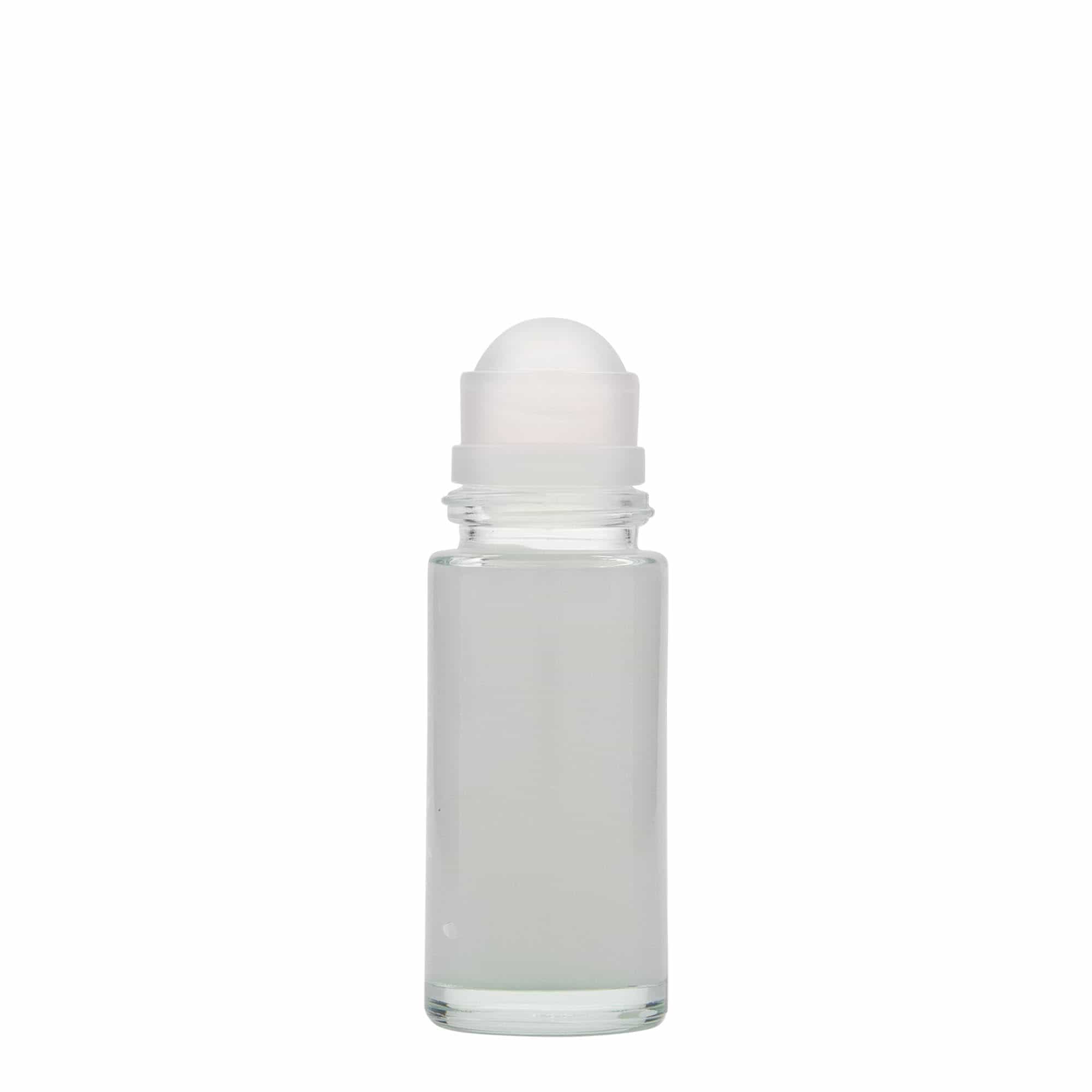 50 ml Roll-On şişe, cam, ağız: vidalı kapak