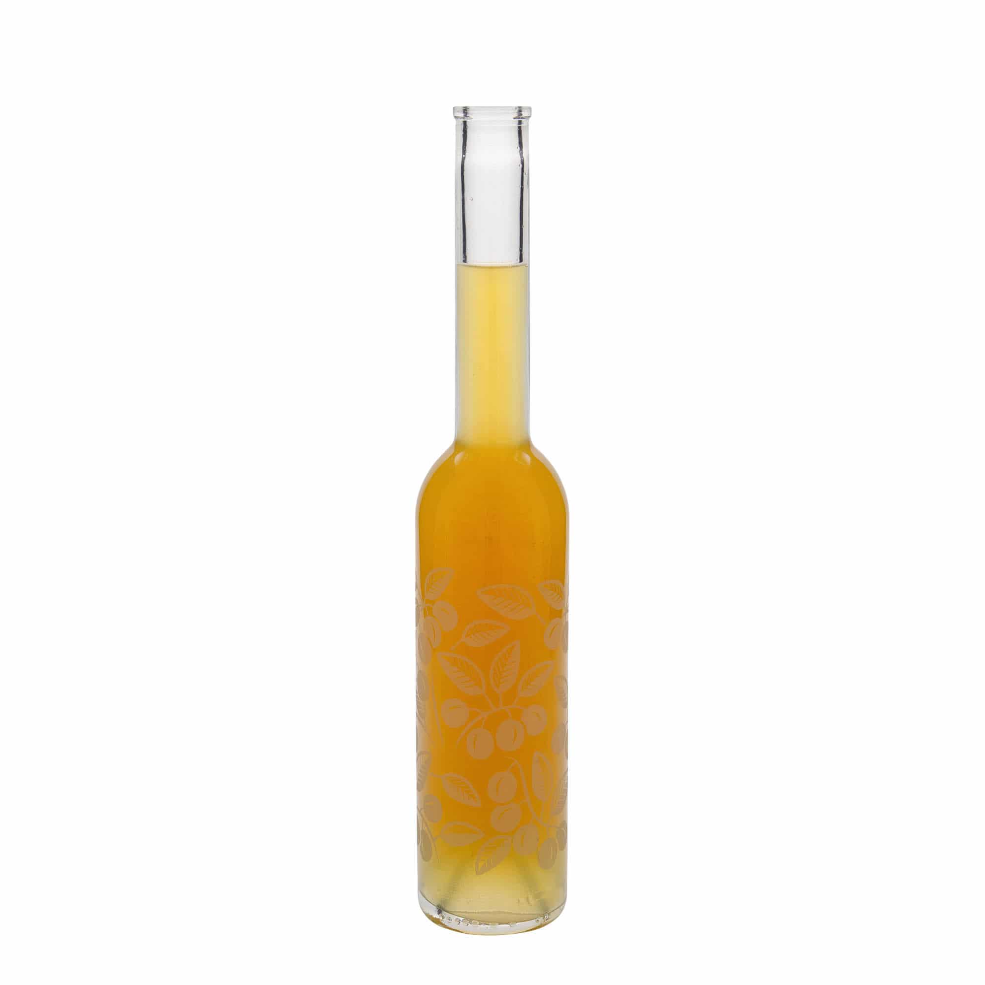 350 ml Cam şişe 'Opera', Motif: Mirabelle, Ağız: Mantar