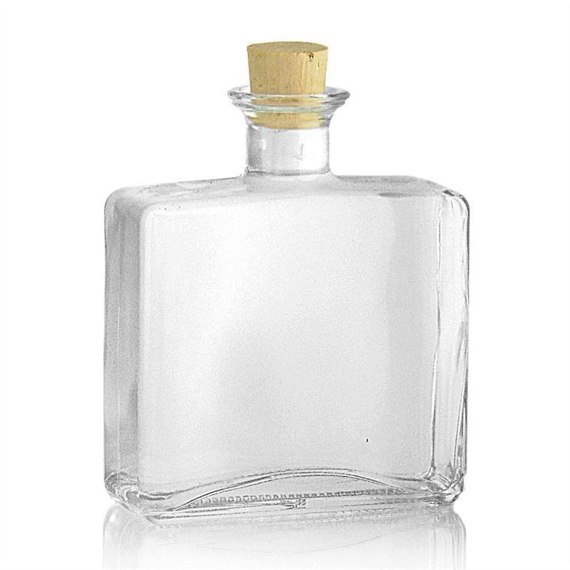 500 ml Cam Şişe 'Julia', dikdörtgen, Ağız: Mantar 500 ml Cam Şişe 'Julia', dikdörtgen, Ağız: Mantar
