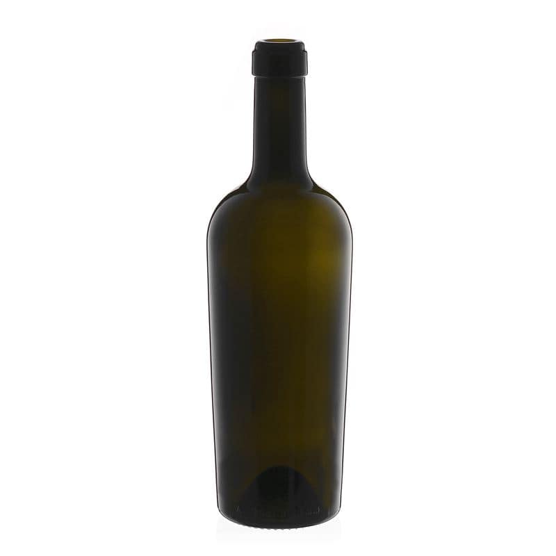 750 ml Şarap Şişesi 'Imperiale', antik yeşil, Ağız: Mantar