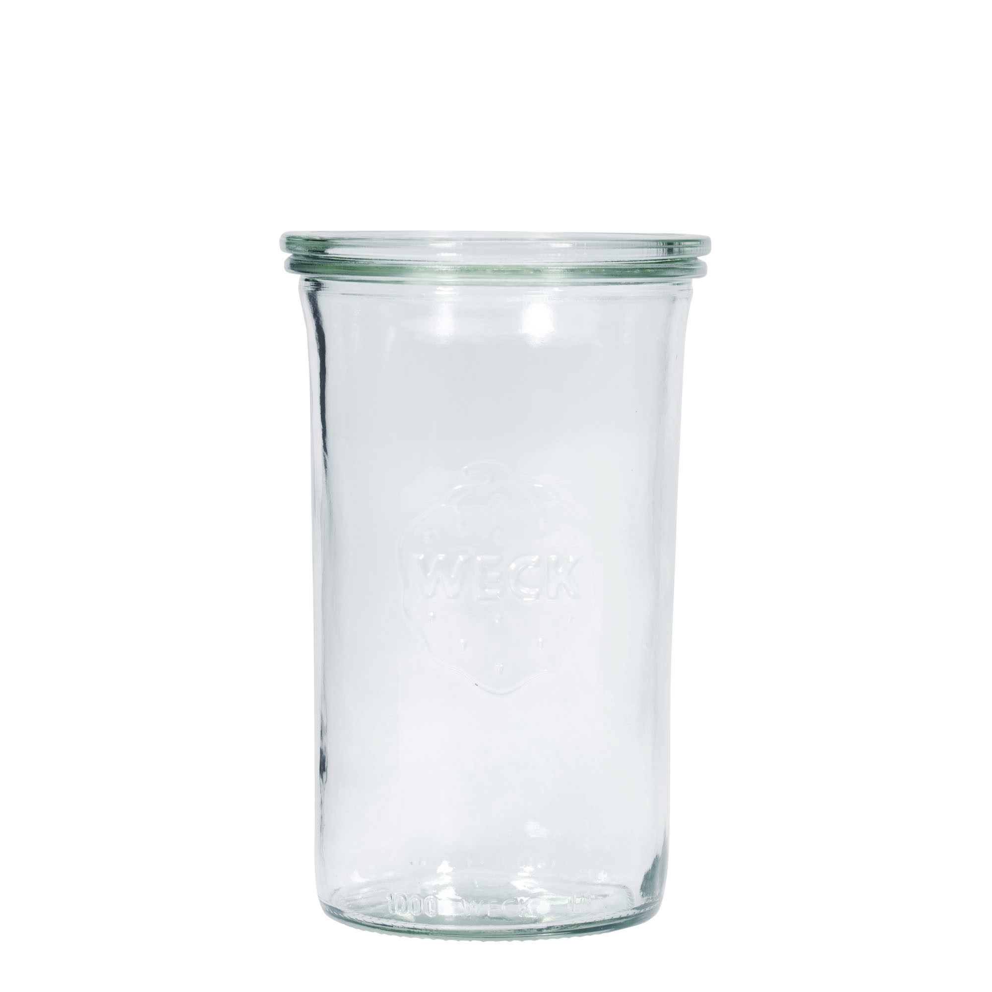 1.000 ml WECK ters çevirme kavanozu #, Ağız: Yuvarlak kenar 1.000 ml WECK ters çevirme kavanozu #, Ağız: Yuvarlak kenar