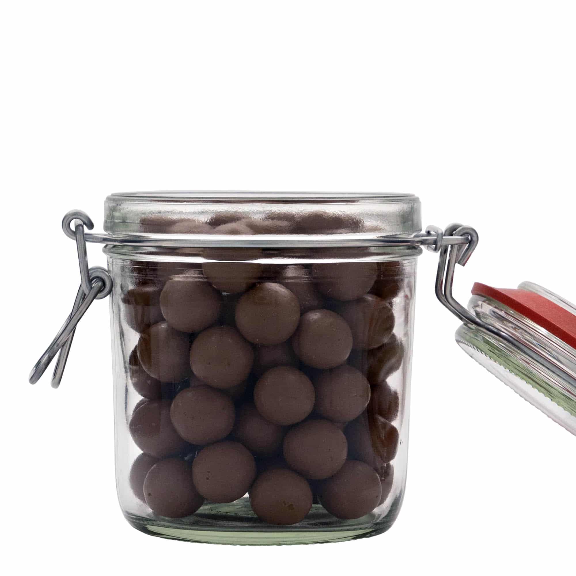 530 ml tel mandallı cam kavanoz, ağız: tel mandallı kapak
