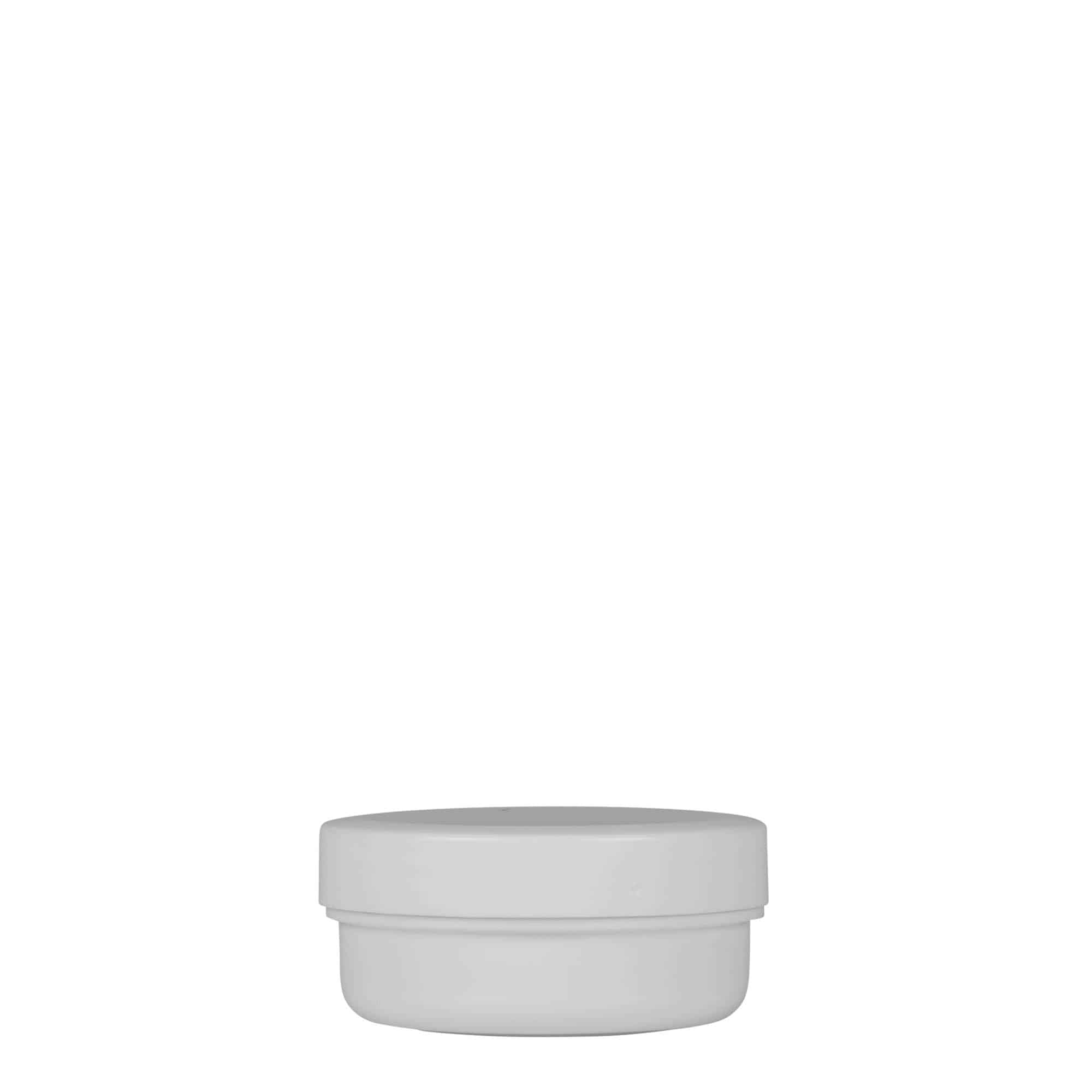 12 ml plastik kutu 'White Line', PP, beyaz, ağız: vida kapağı
