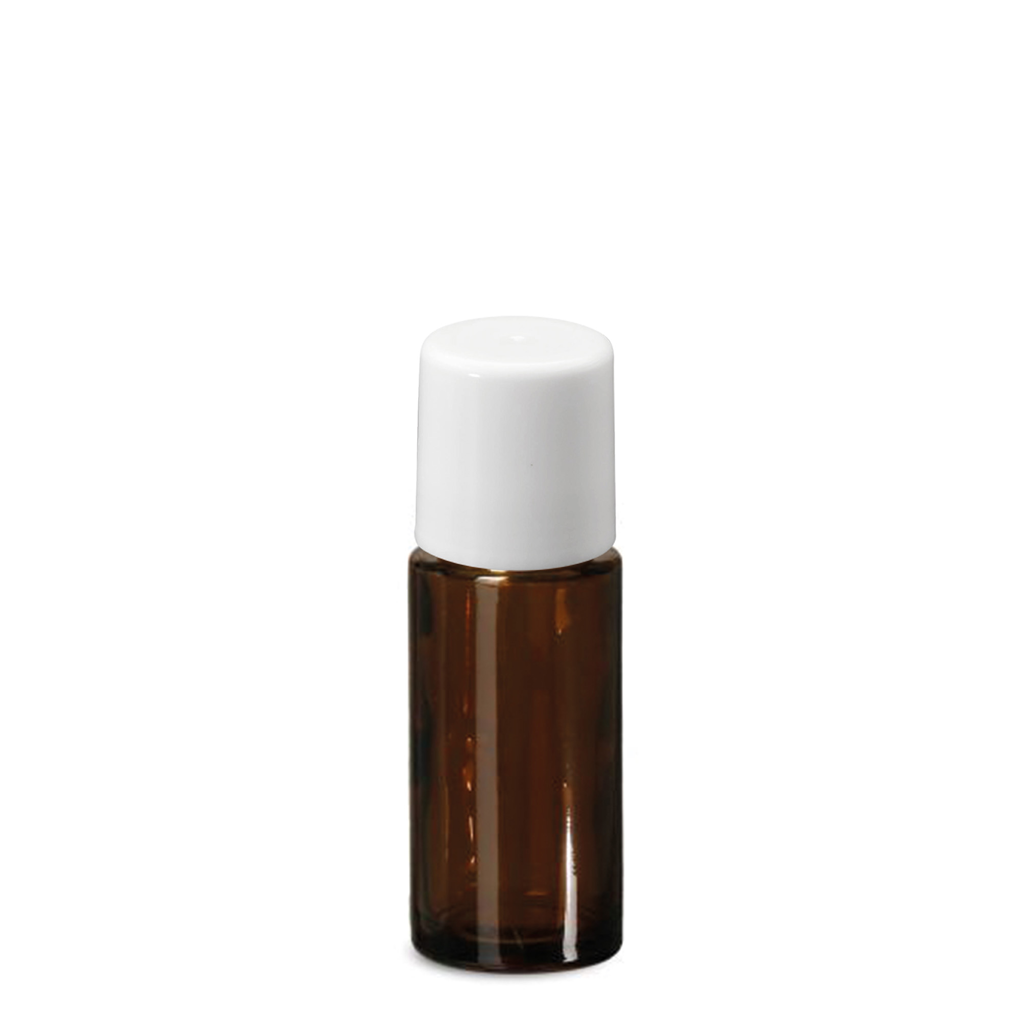 50 ml Roll-On Şişe, Cam, Kahverengi, Ağız: Vidalı Kapak