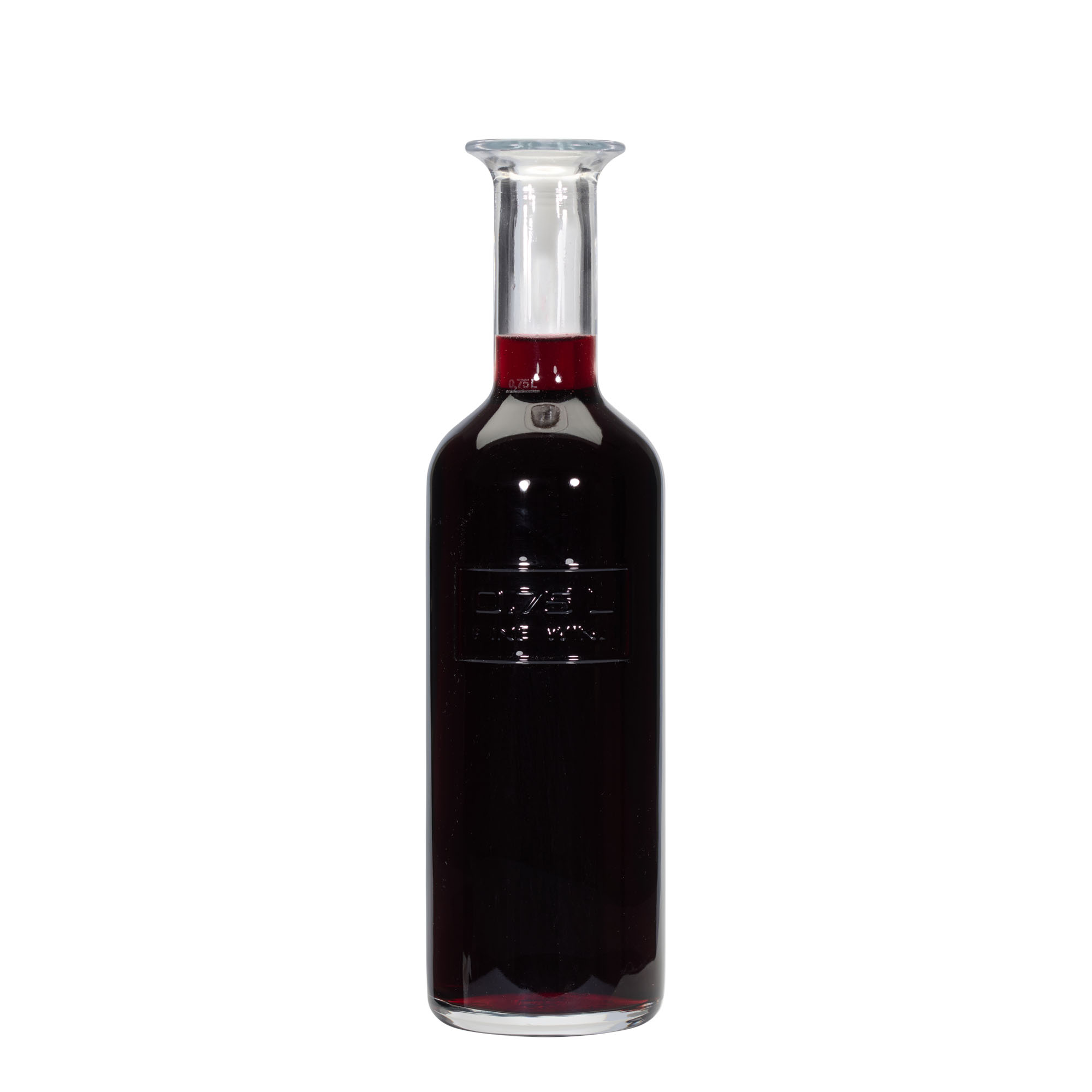 750 ml Cam şişe 'Optima Fine Wine', Ağız: Mantar 750 ml Cam şişe 'Optima Fine Wine', Ağız: Mantar