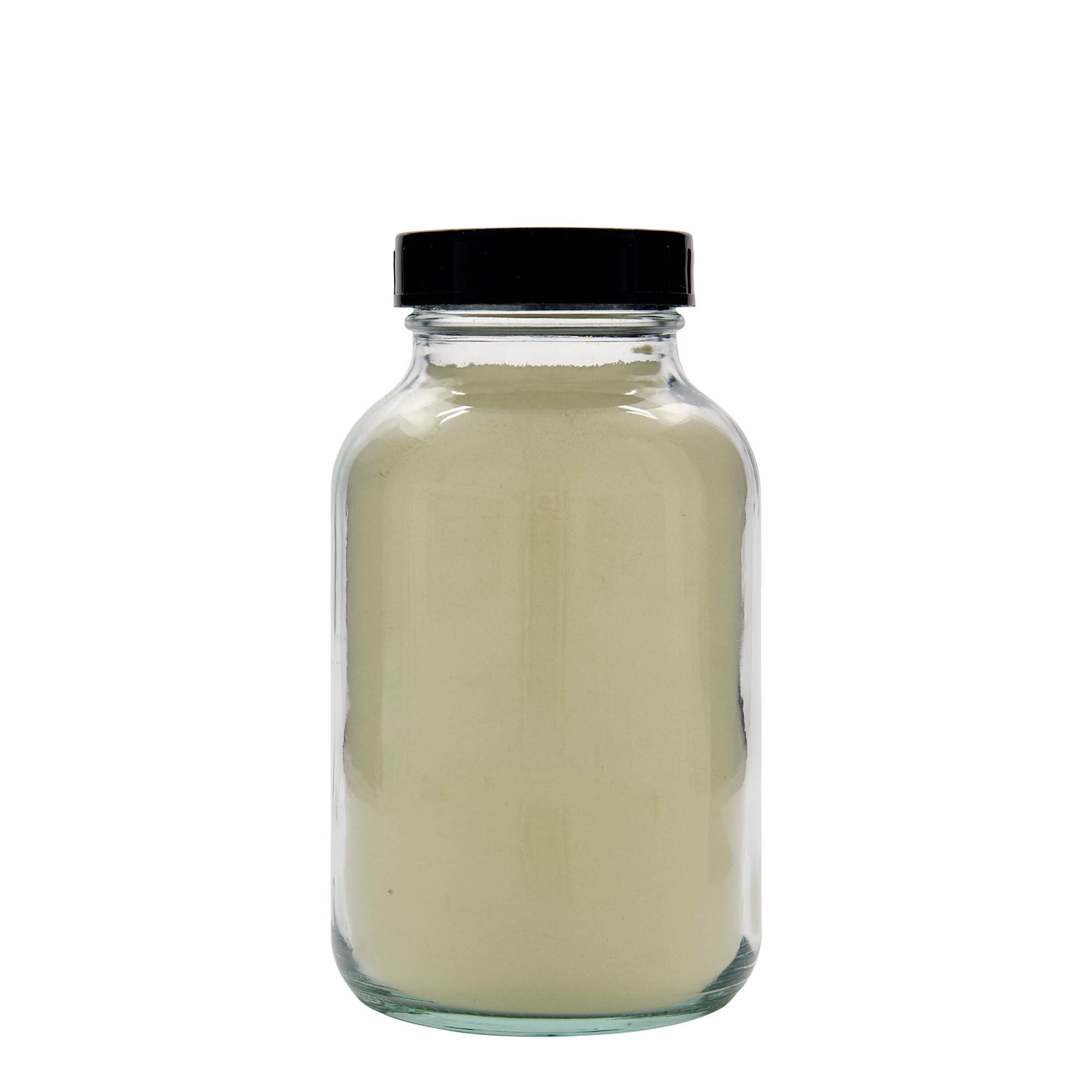 1.000 ml Geniş ağızlı cam, Ağız çapı: DIN 68