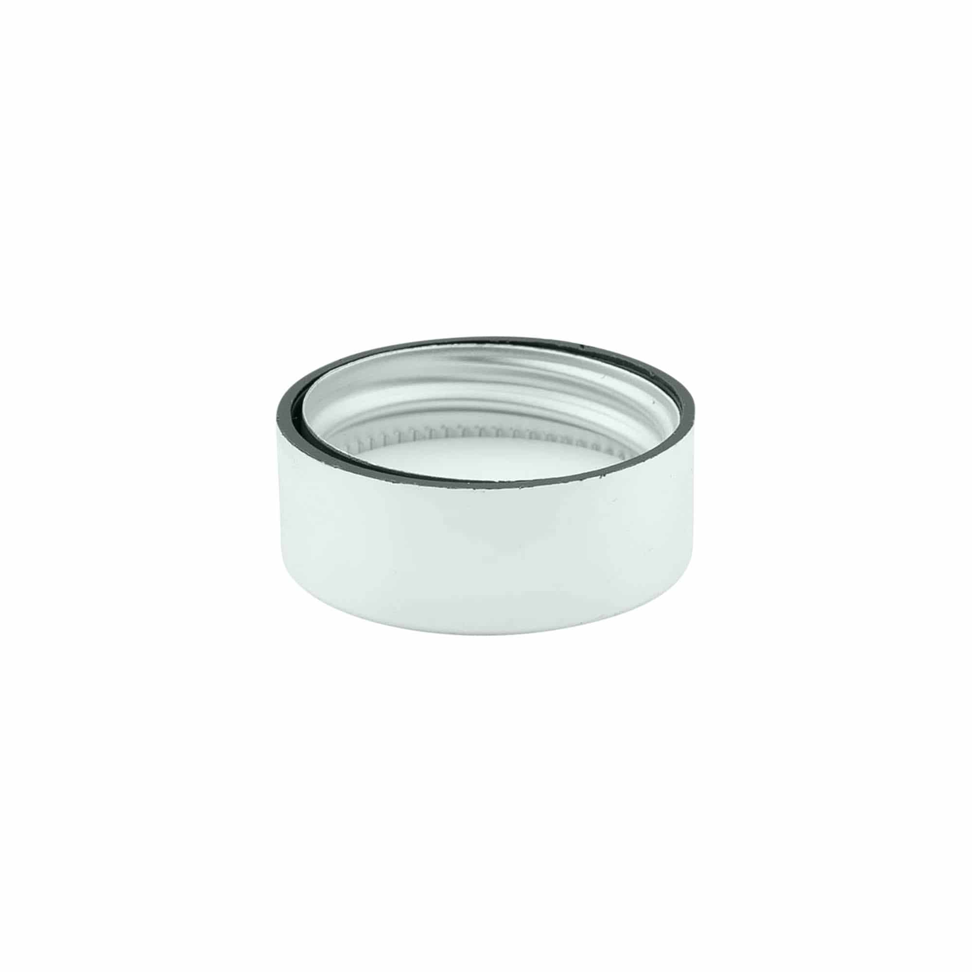 Vida kapak, ABS plastik, gümüş, ağız için: GPI 33/400