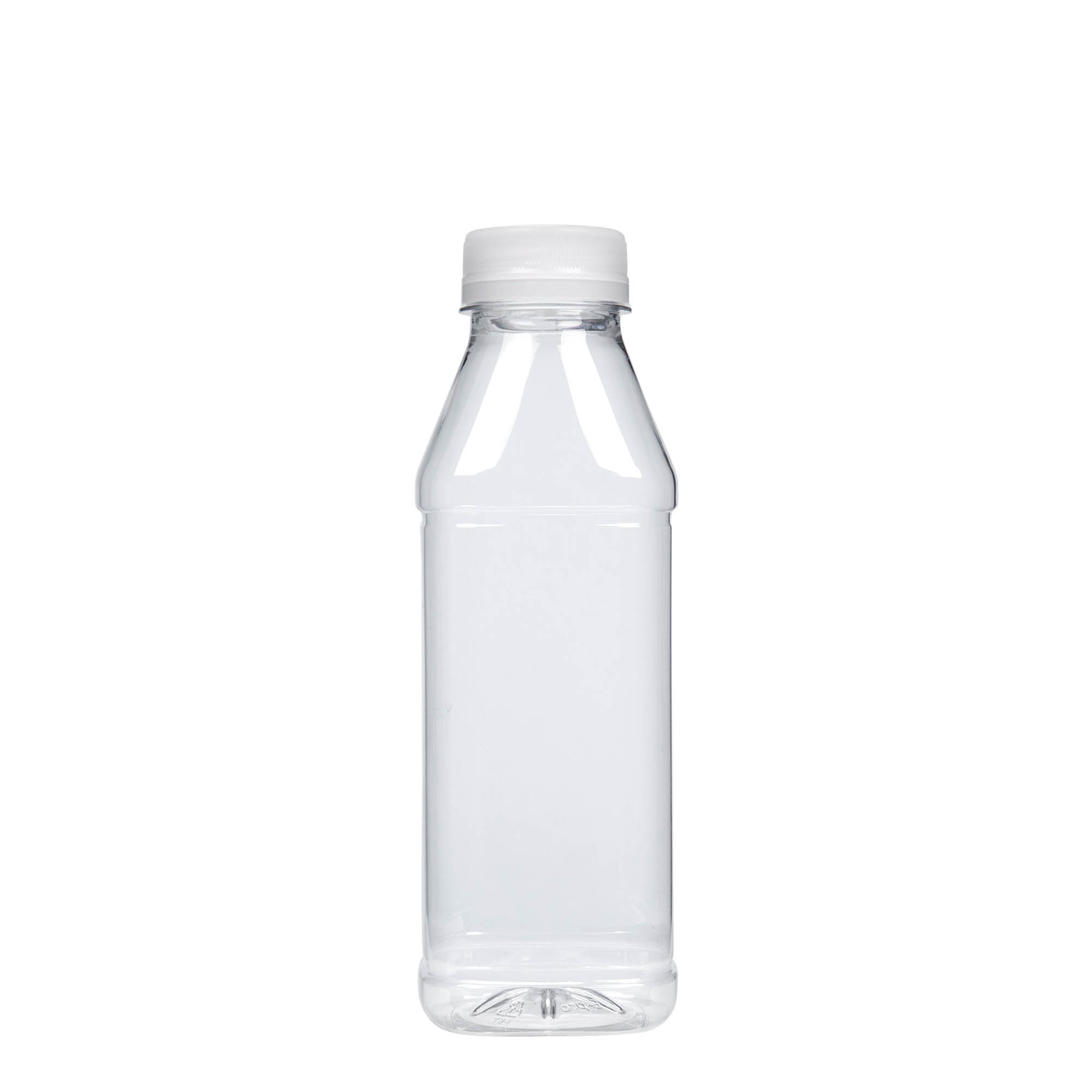 500 ml PET şişe 'Milk and Juice Carré', kare, plastik, ağız çapı: 38 mm 500 ml PET şişe 'Milk and Juice Carré', kare, plastik, ağız çapı: 38 mm