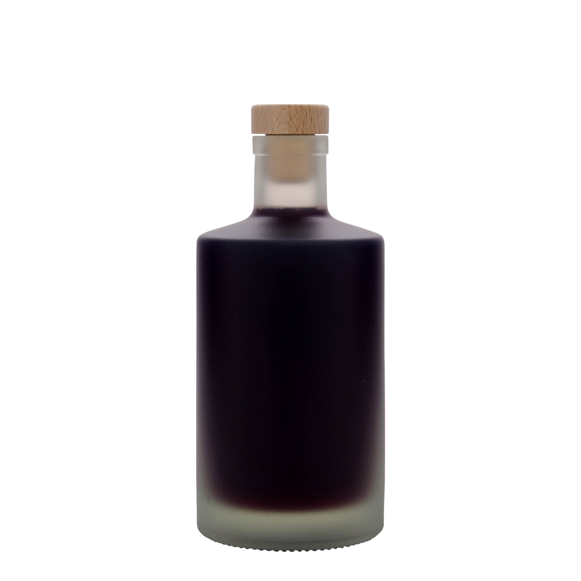 500 ml Cam şişe 'Caroline', buzlu, ağız: mantar