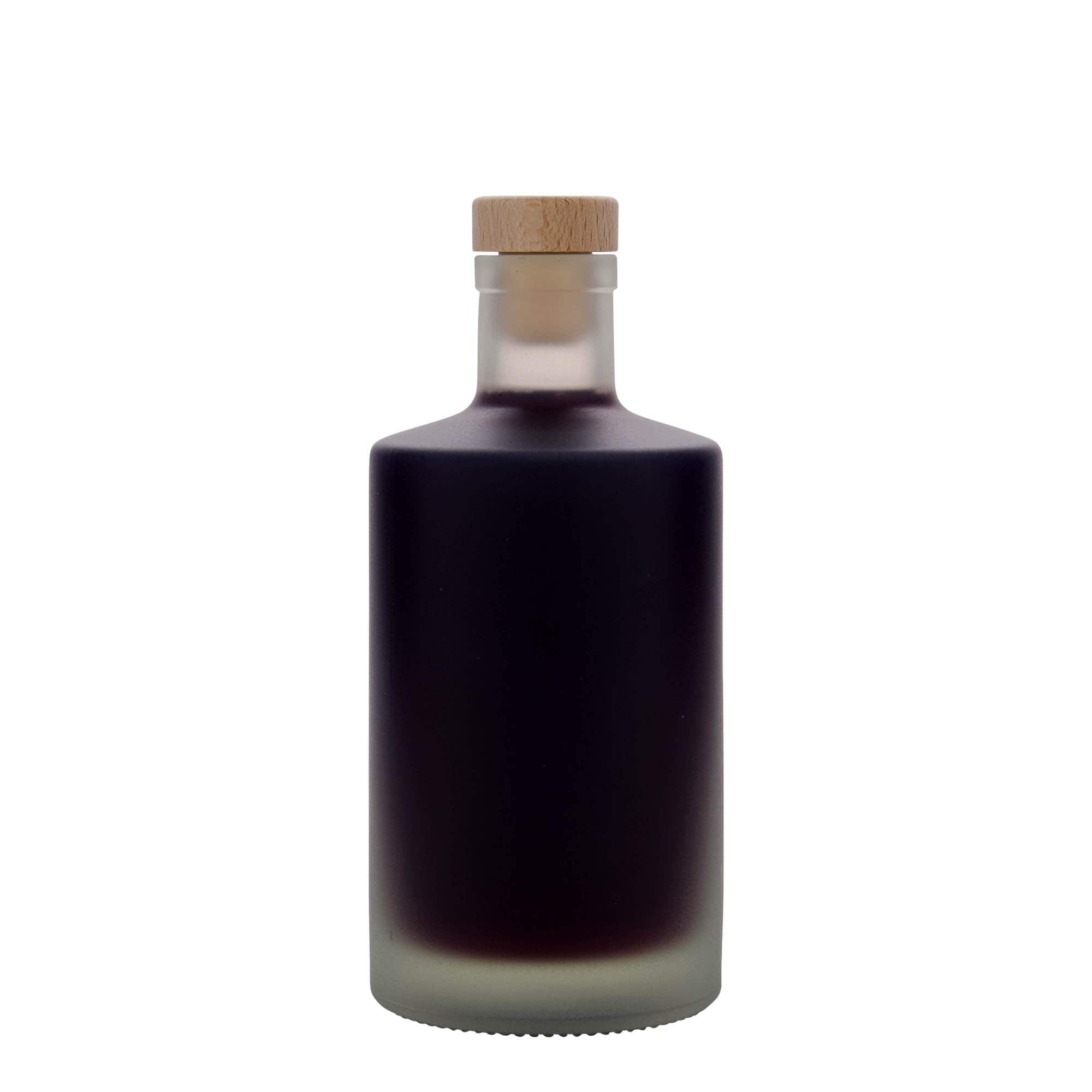 500 ml Cam şişe 'Caroline', buzlu, ağız: mantar