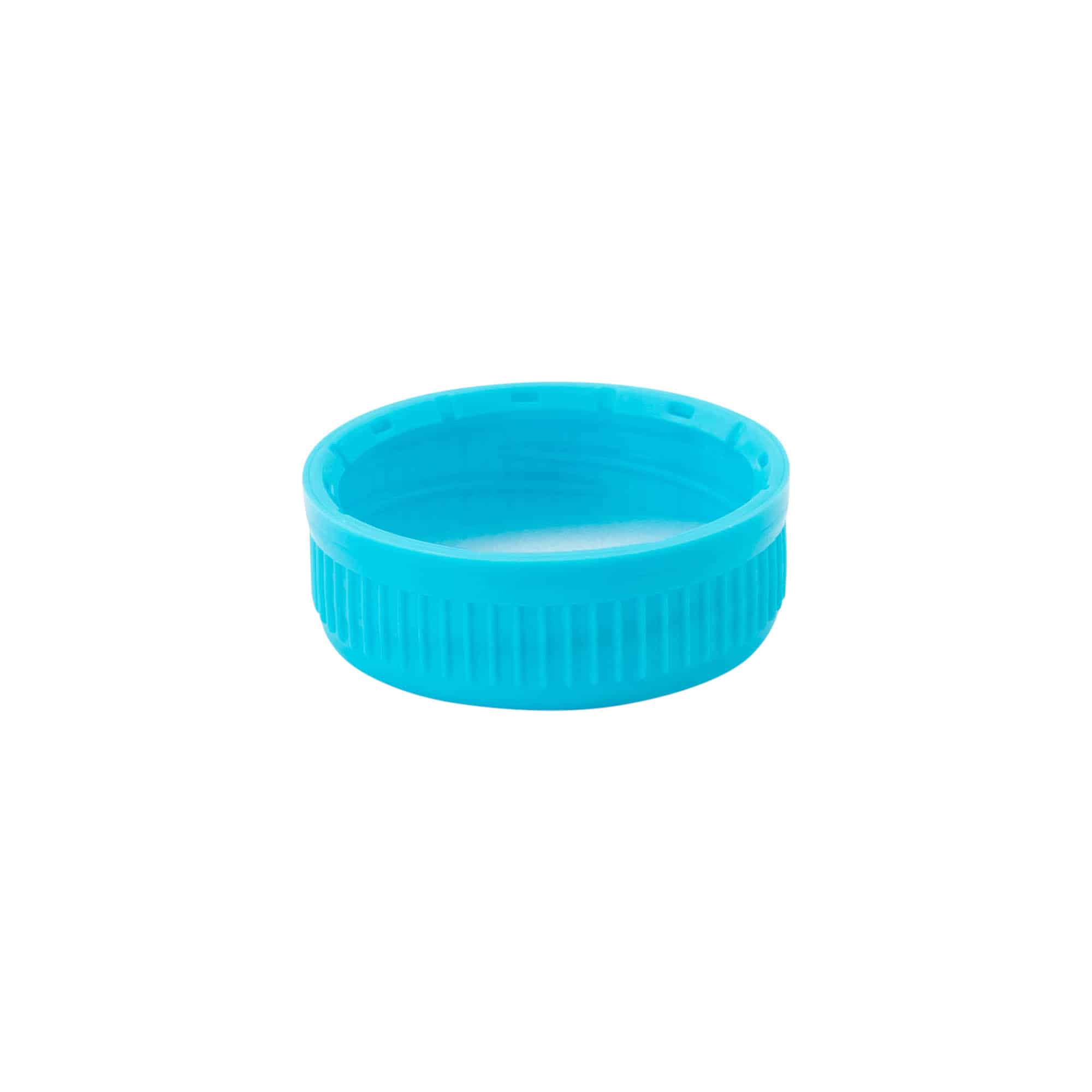 Vida kapak 40mm, PE plastik, açık mavi