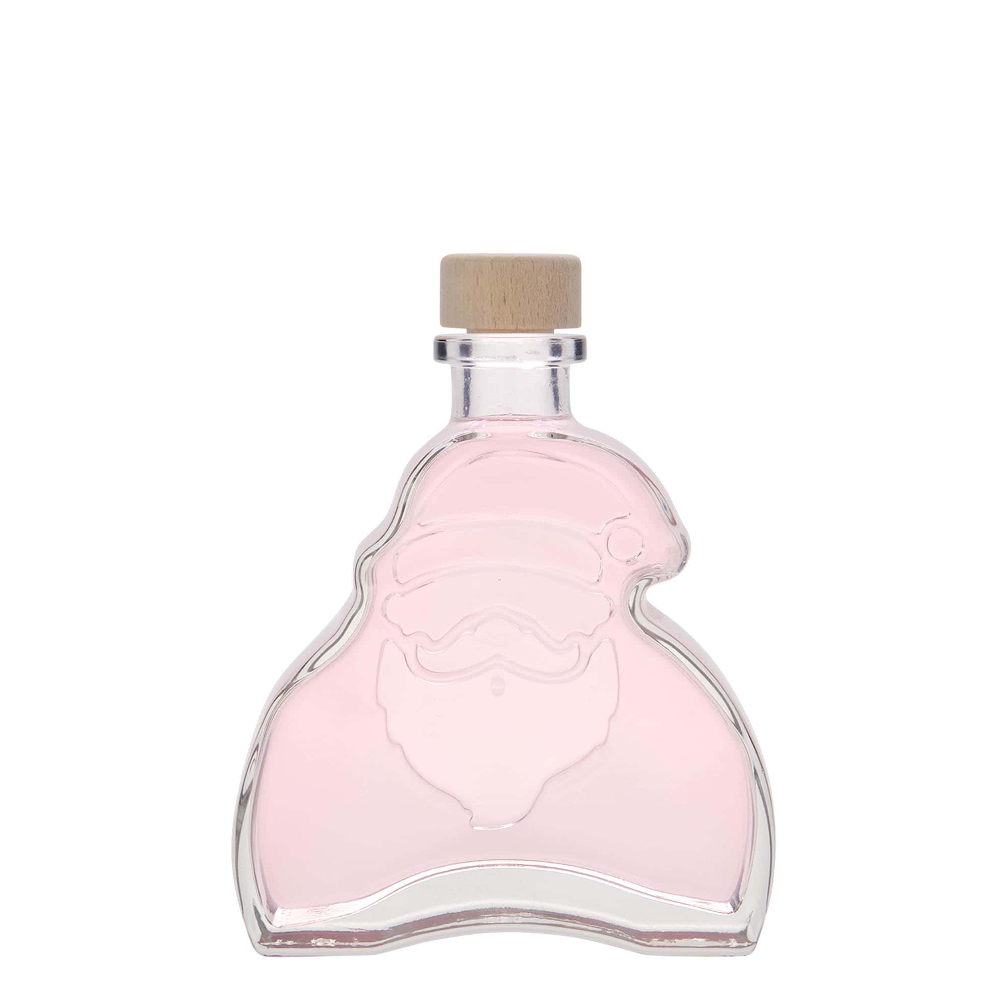 200 ml Cam Şişe 'Noel Baba', Ağız: Mantar