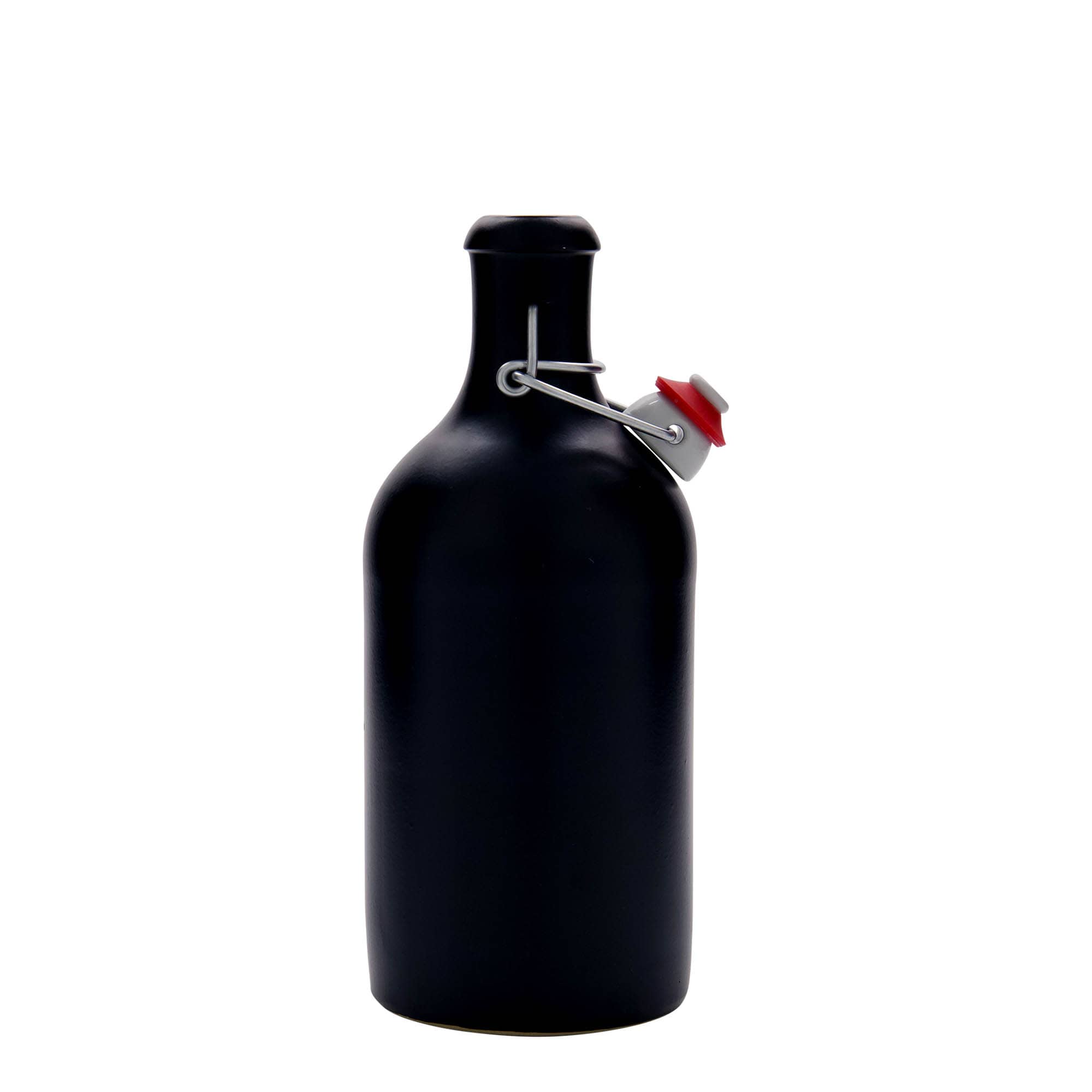 500 ml Toprak testi, taş gereç, siyah, ağzı: mandallı kapak 500 ml Toprak testi, taş gereç, siyah, ağzı: mandallı kapak