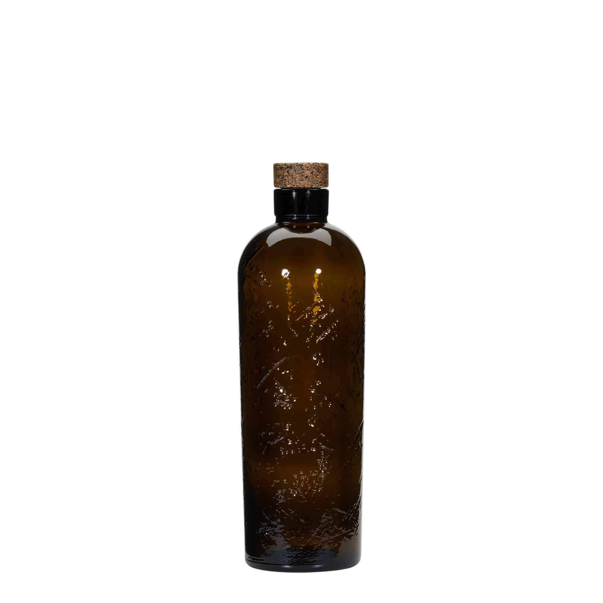 700 ml Wildly Crafted Cam Şişe 'Natural', kahverengi, Ağız: Mantar