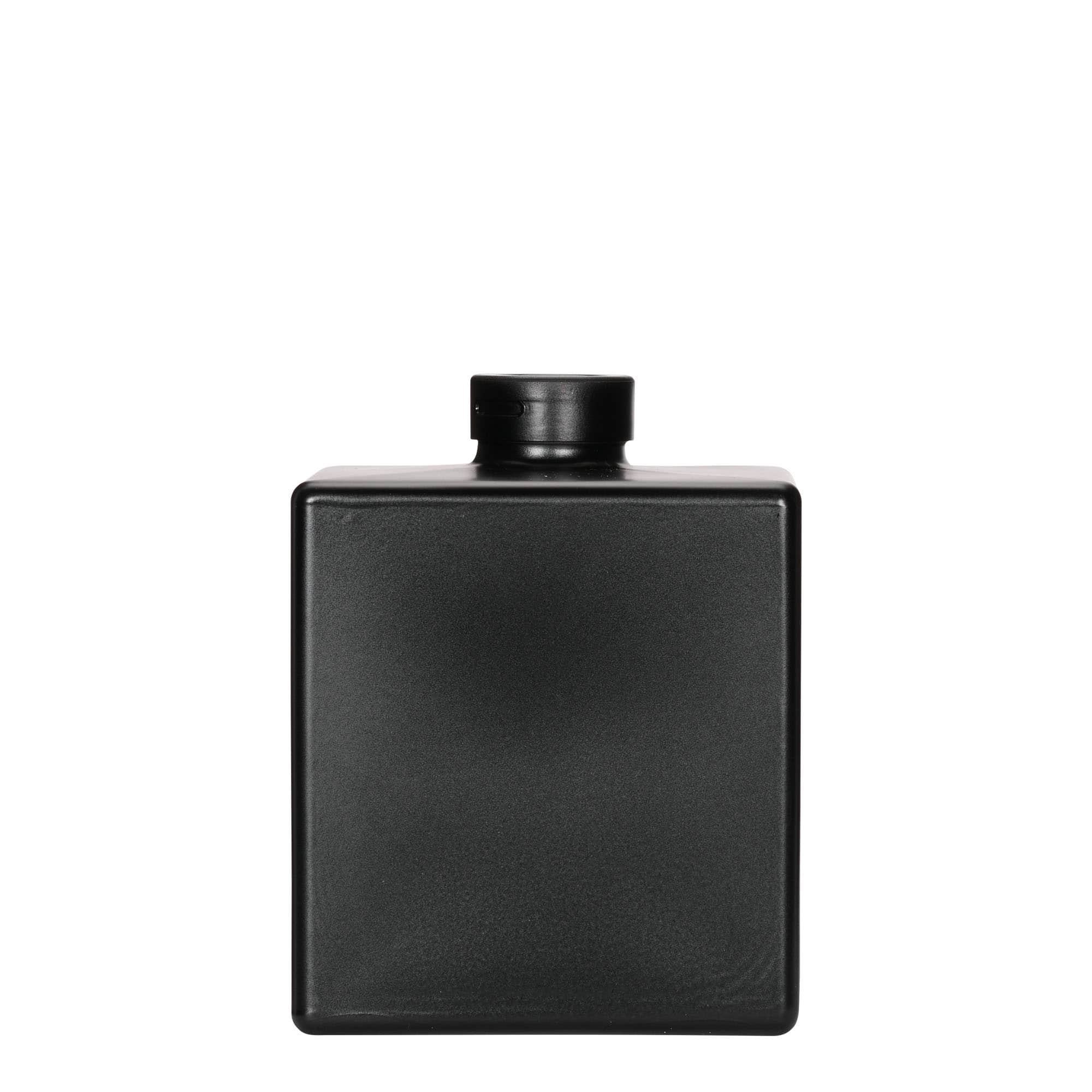 500 ml cam şişe 'Cube', kare, siyah, ağız: mantar 500 ml cam şişe 'Cube', kare, siyah, ağız: mantar