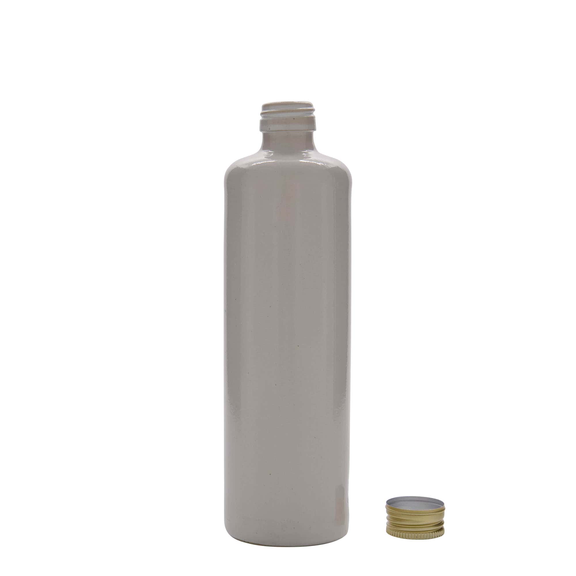 500 ml Testi, Taş Toprak, beyaz, Ağız: PP 31,5
