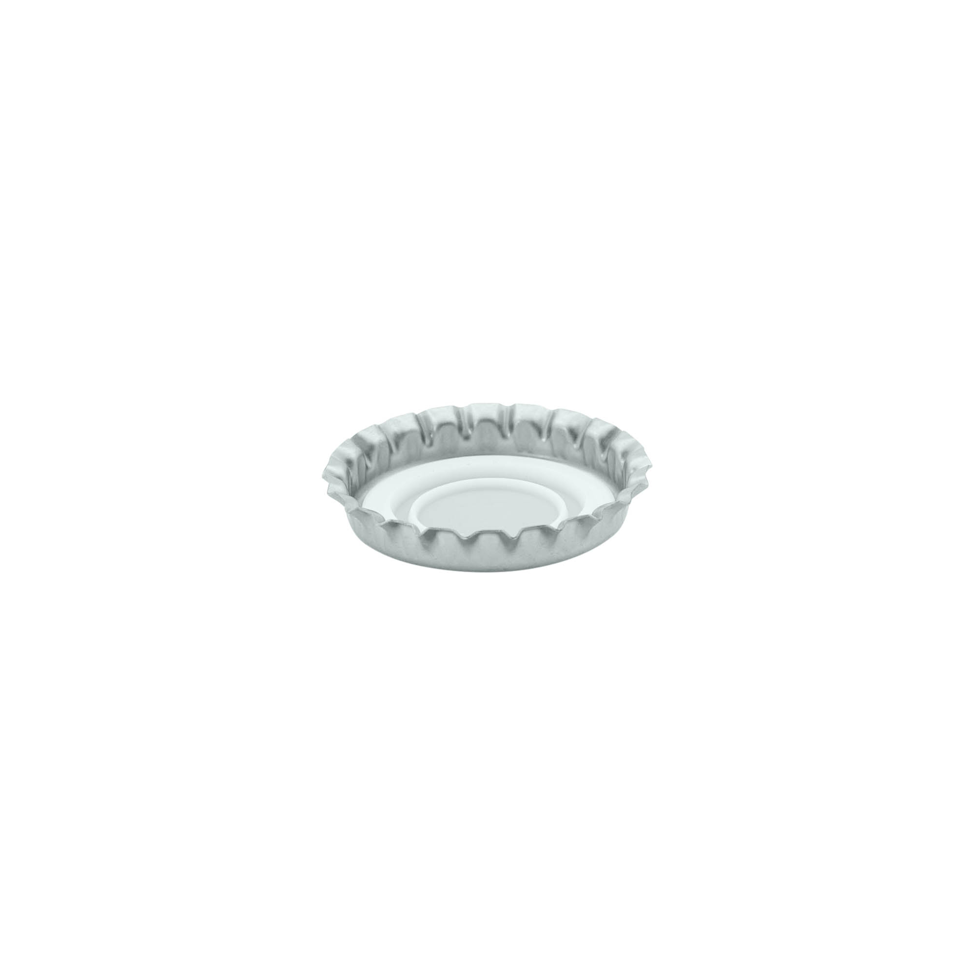 29 mm metal, gümüş şişe kapağı