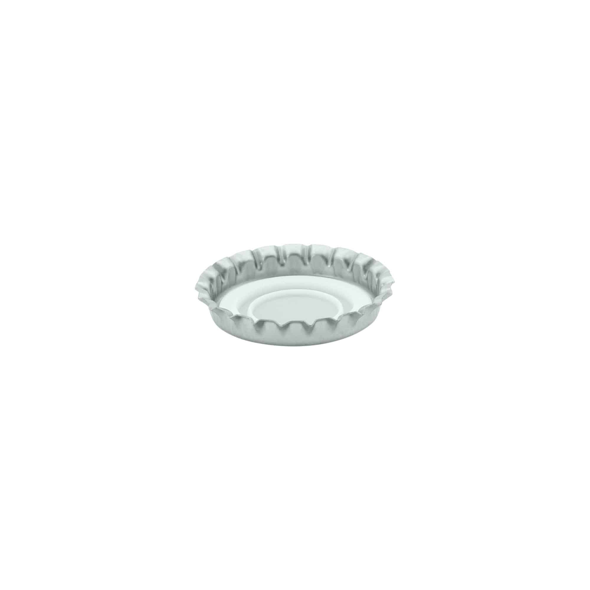 29 mm metal, gümüş şişe kapağı