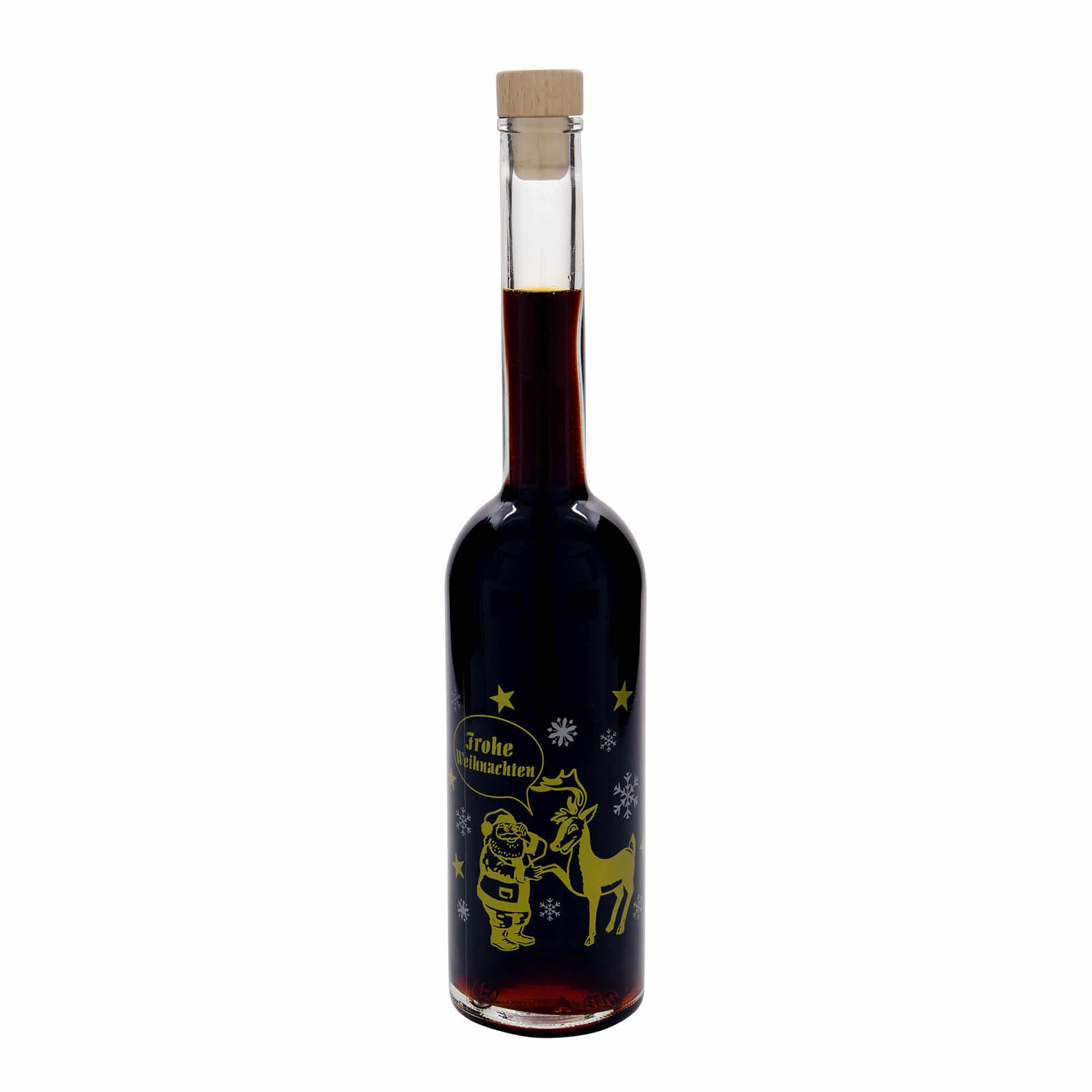 500 ml Cam Şişe 'Opera', Desen: Havai Fişek, Ağız: Mantar