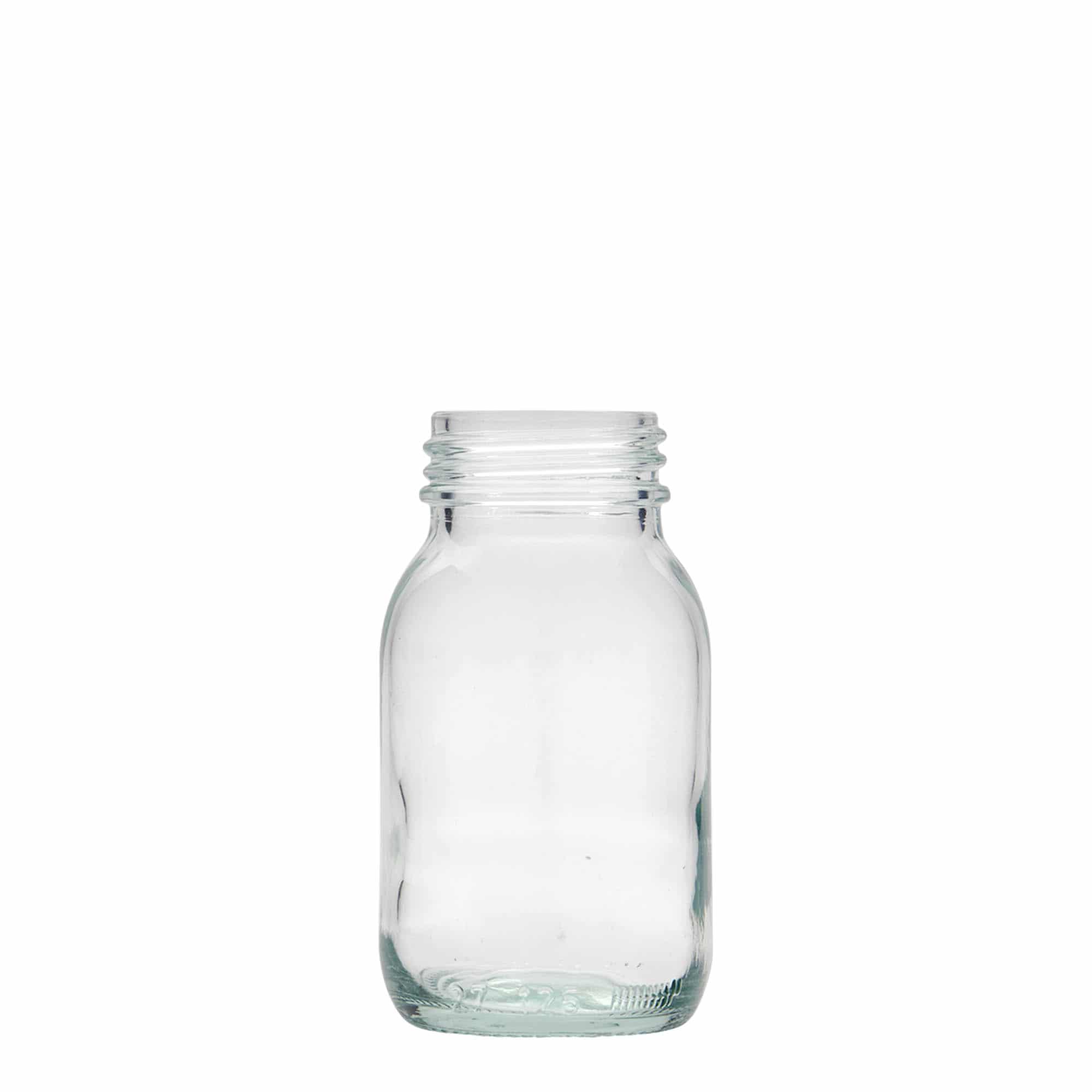 125 ml Geniş ağızlı cam, Ağız çapı: DIN 40 125 ml Geniş ağızlı cam, Ağız çapı: DIN 40