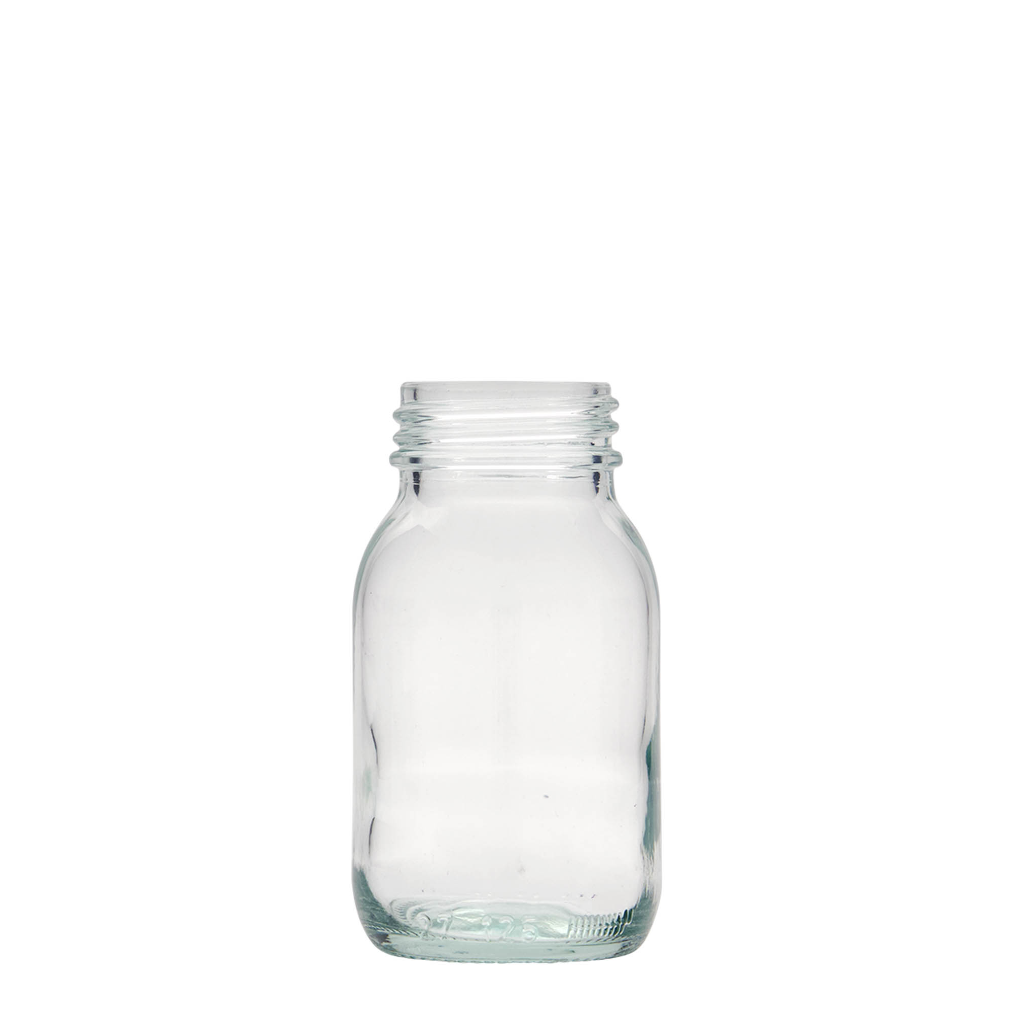 125 ml Geniş ağızlı cam, Ağız çapı: DIN 40