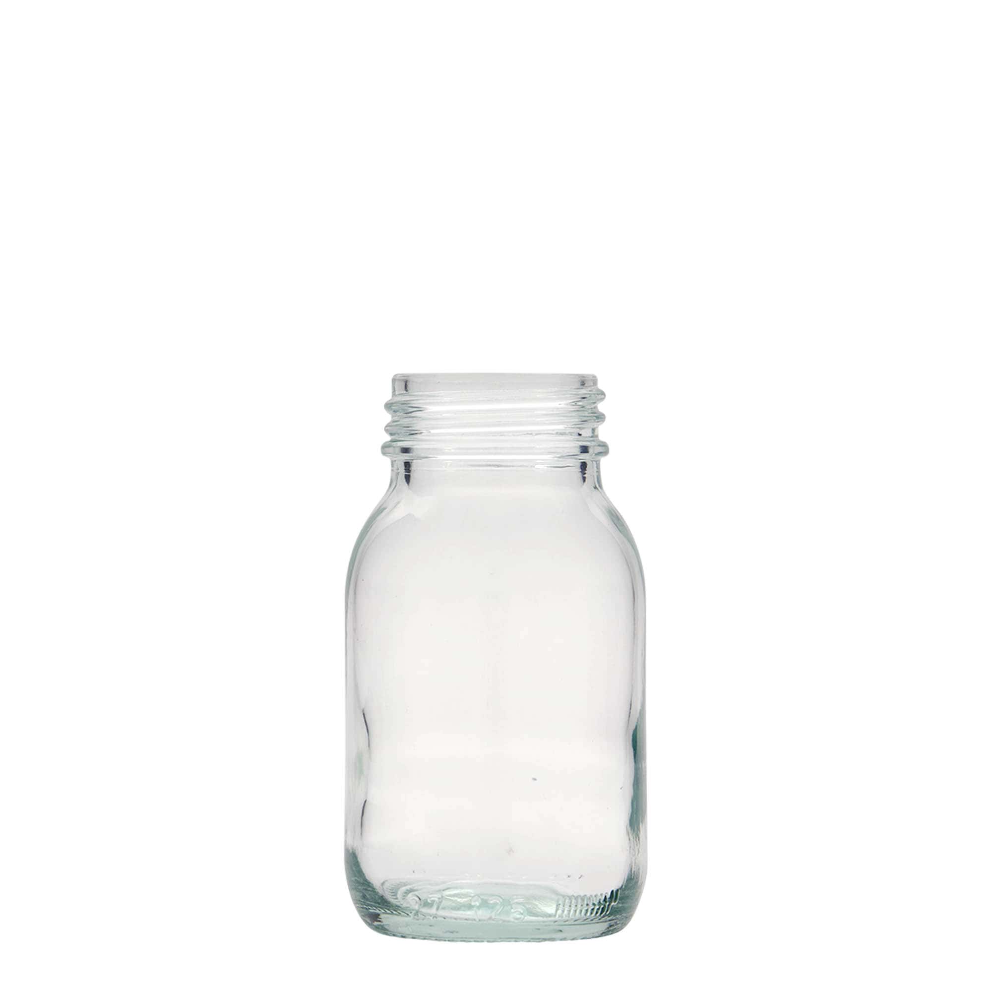 125 ml Geniş ağızlı cam, Ağız çapı: DIN 40