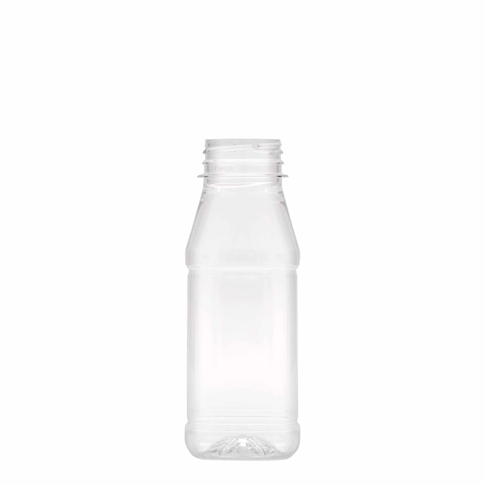 250 ml PET Şişe 'Milk and Juice Carré', kare, plastik, ağız çapı: 38 mm 250 ml PET Şişe 'Milk and Juice Carré', kare, plastik, ağız çapı: 38 mm