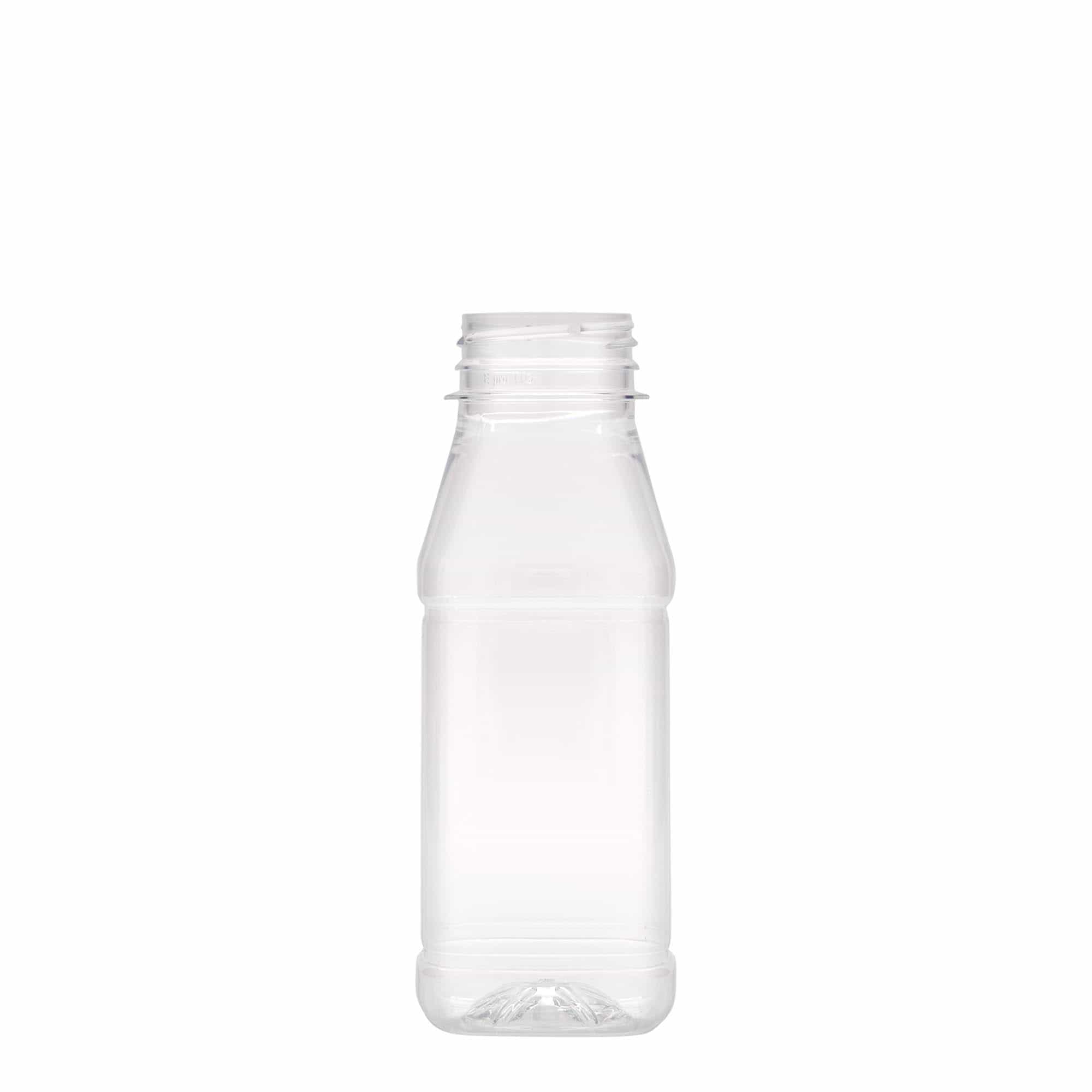 250 ml PET Şişe 'Milk and Juice Carré', kare, plastik, ağız çapı: 38 mm