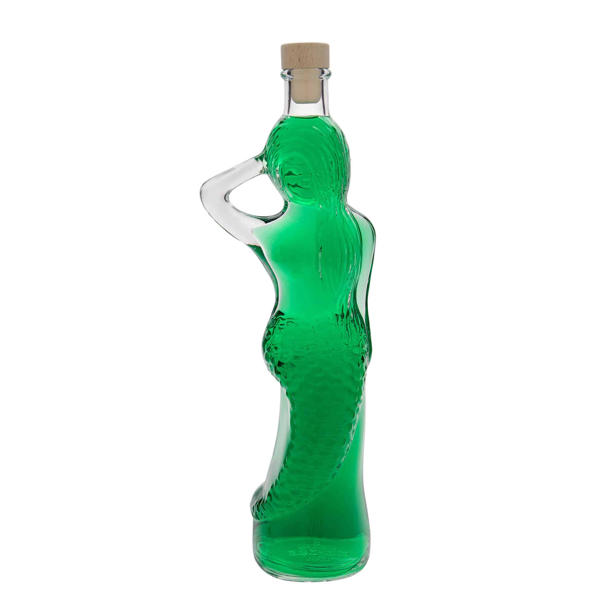 500 ml Cam Şişe 'Deniz Kızı', Ağız: Mantar