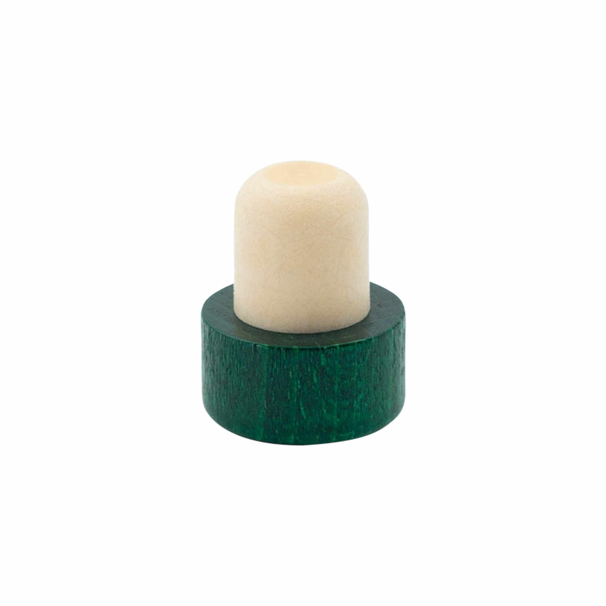 Sap mantarı 19 mm, ahşap/plastik, yeşil, ağız için: mantar