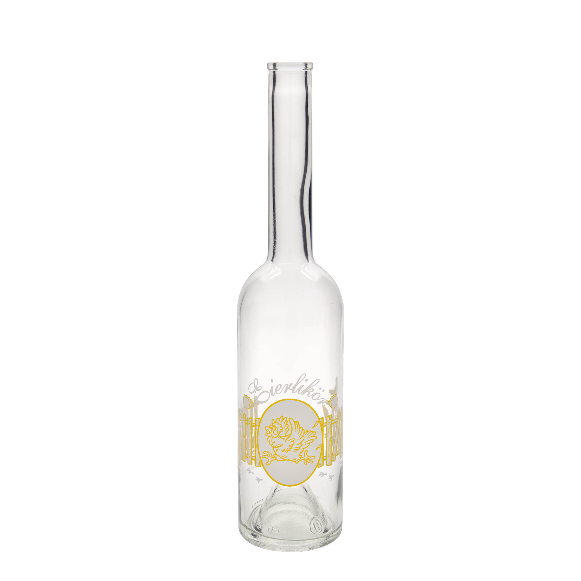 500 ml Cam şişe 'Opera', Motif: Yumurta likörü, Ağız: Mantar