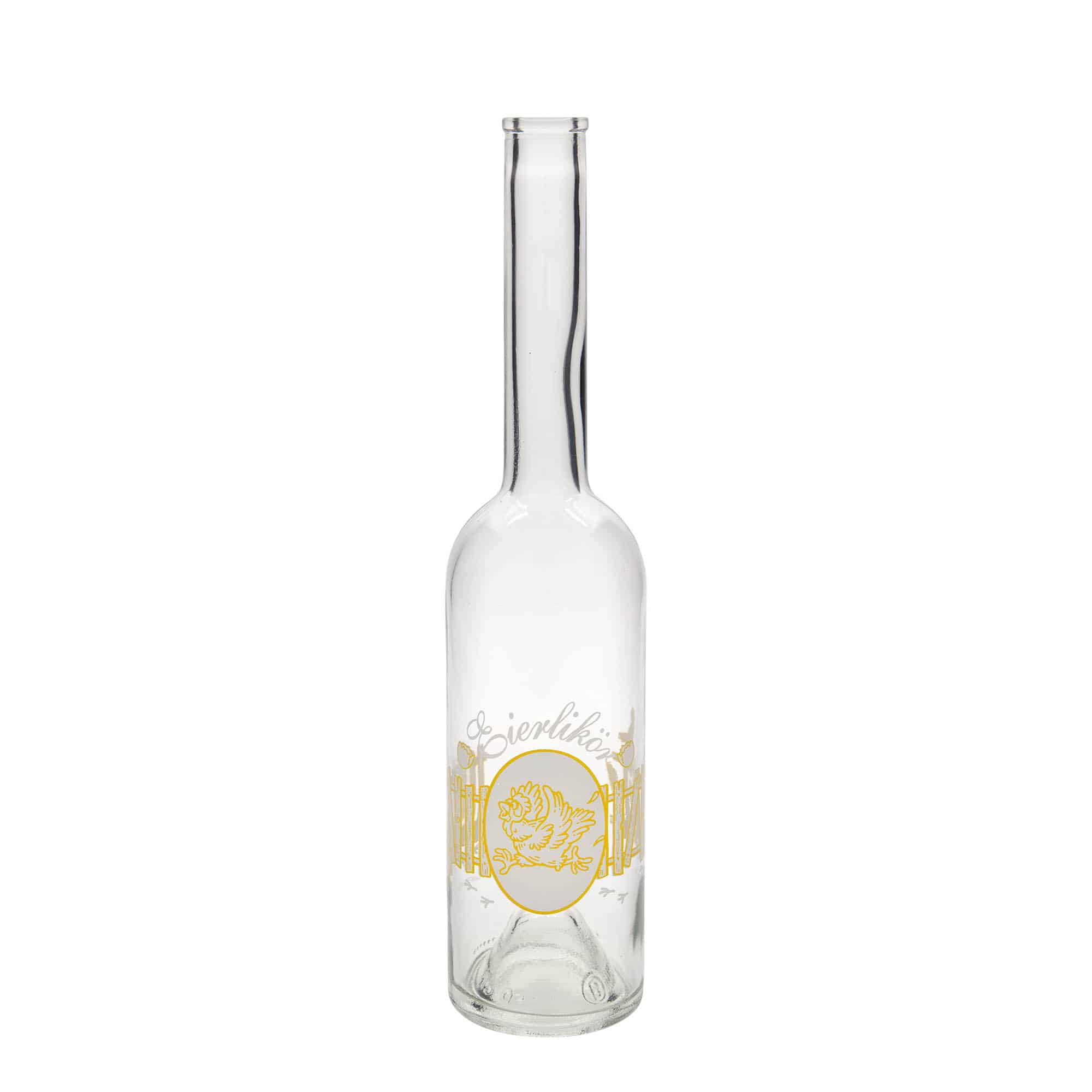 500 ml Cam şişe 'Opera', Motif: Yumurta likörü, Ağız: Mantar