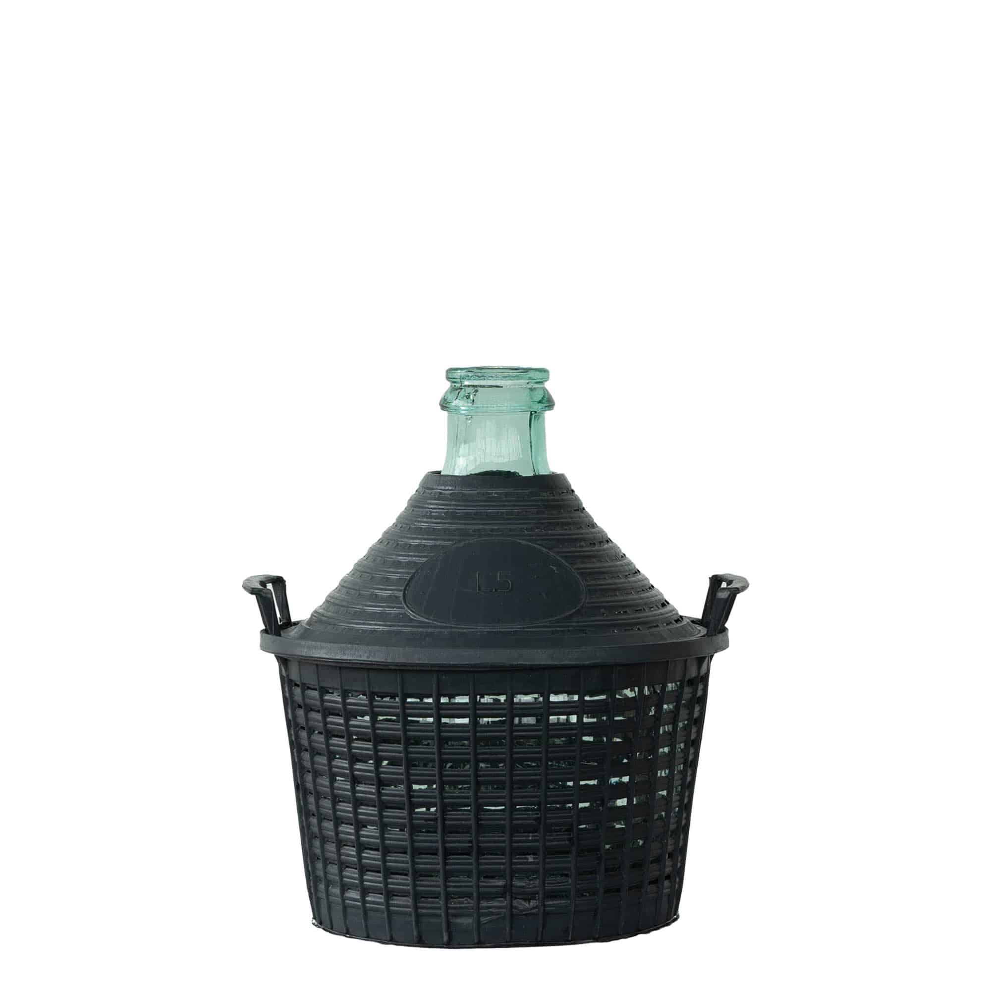 5 l Dar Ağızlı Balon Şişe, Cam, Ağız: Kapaklı