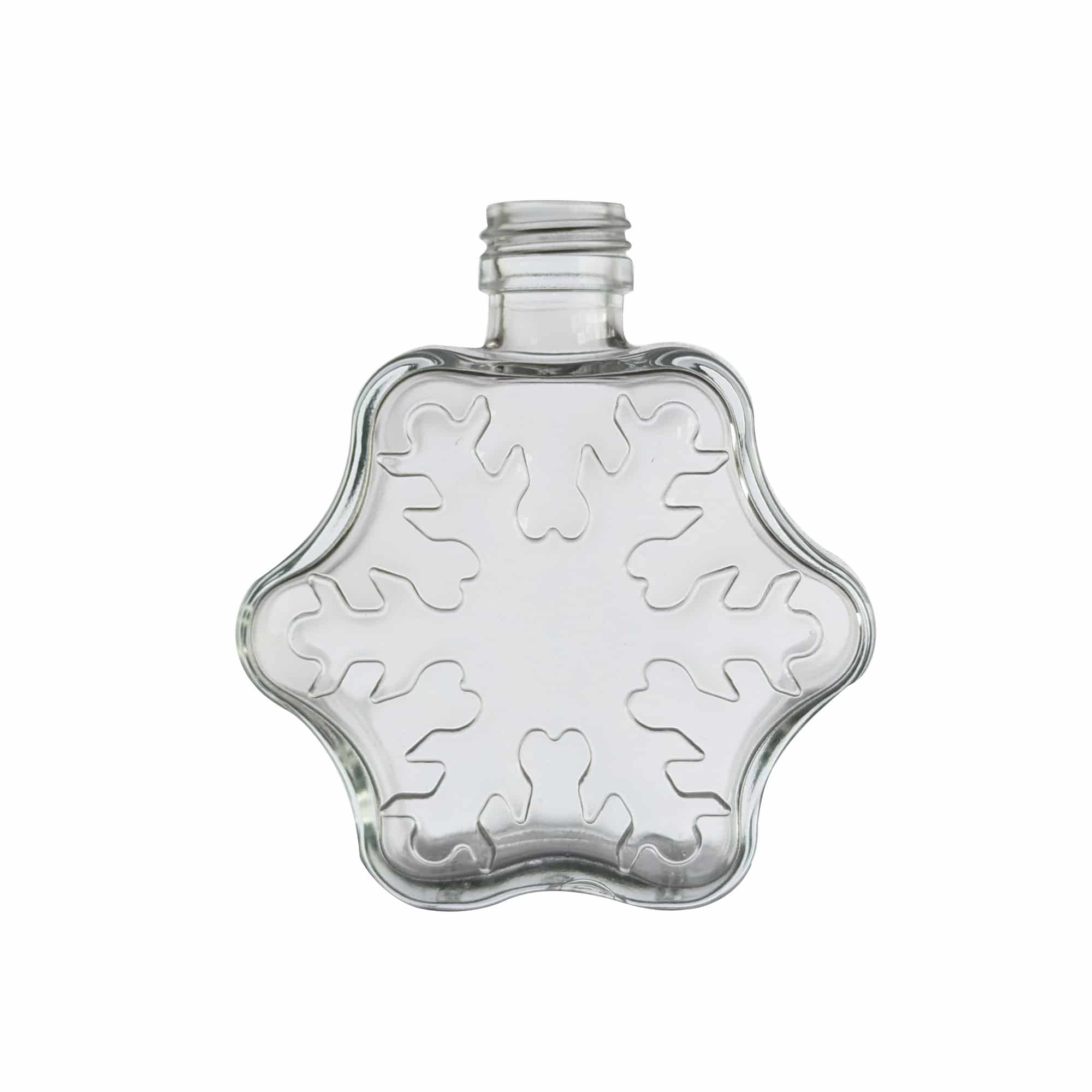 200 ml cam şişe 'Kar Tanesi', ağız: PP 28