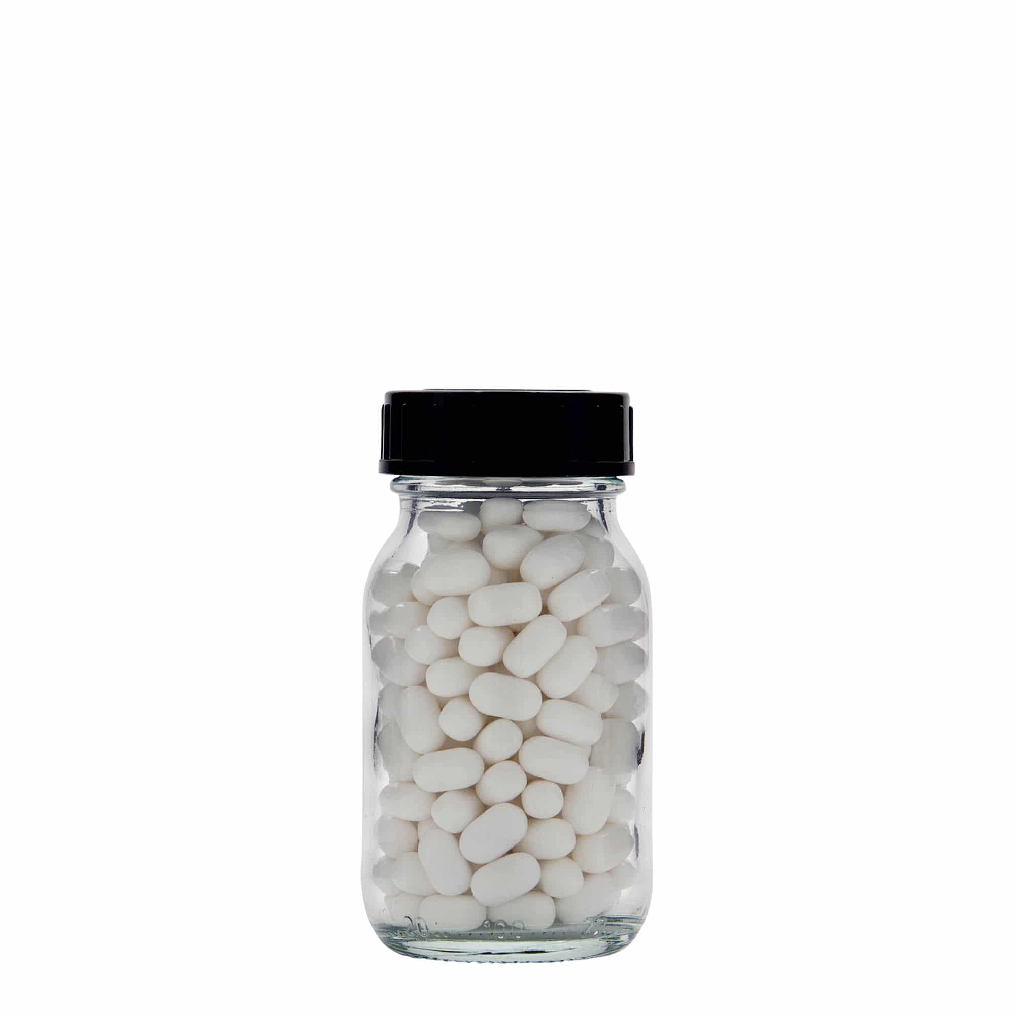 100 ml geniş ağızlı cam, ağız çapı: DIN 40