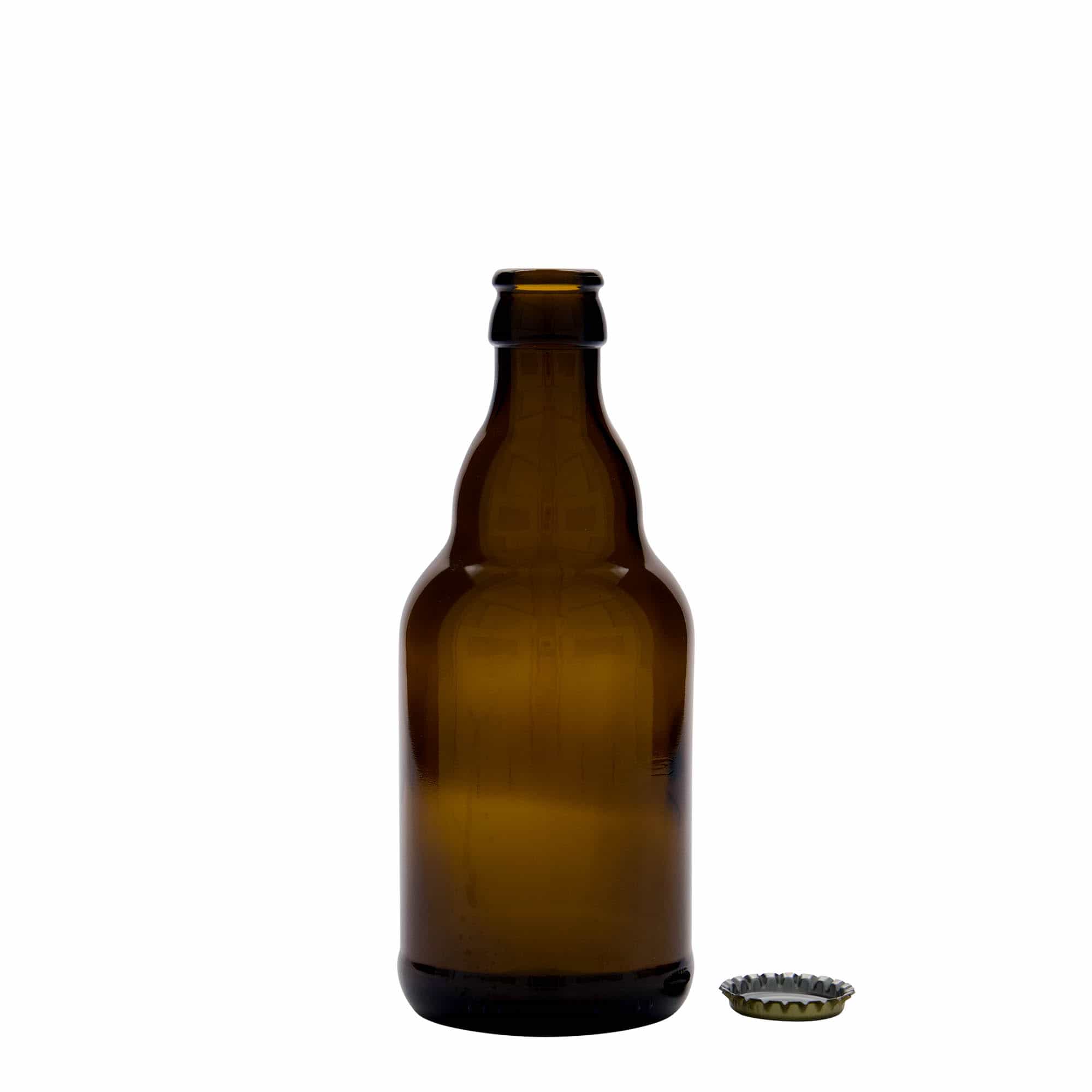 330 ml Bira Şişesi 'Steinie', Cam, Kahverengi, Ağız: Kronkorken
