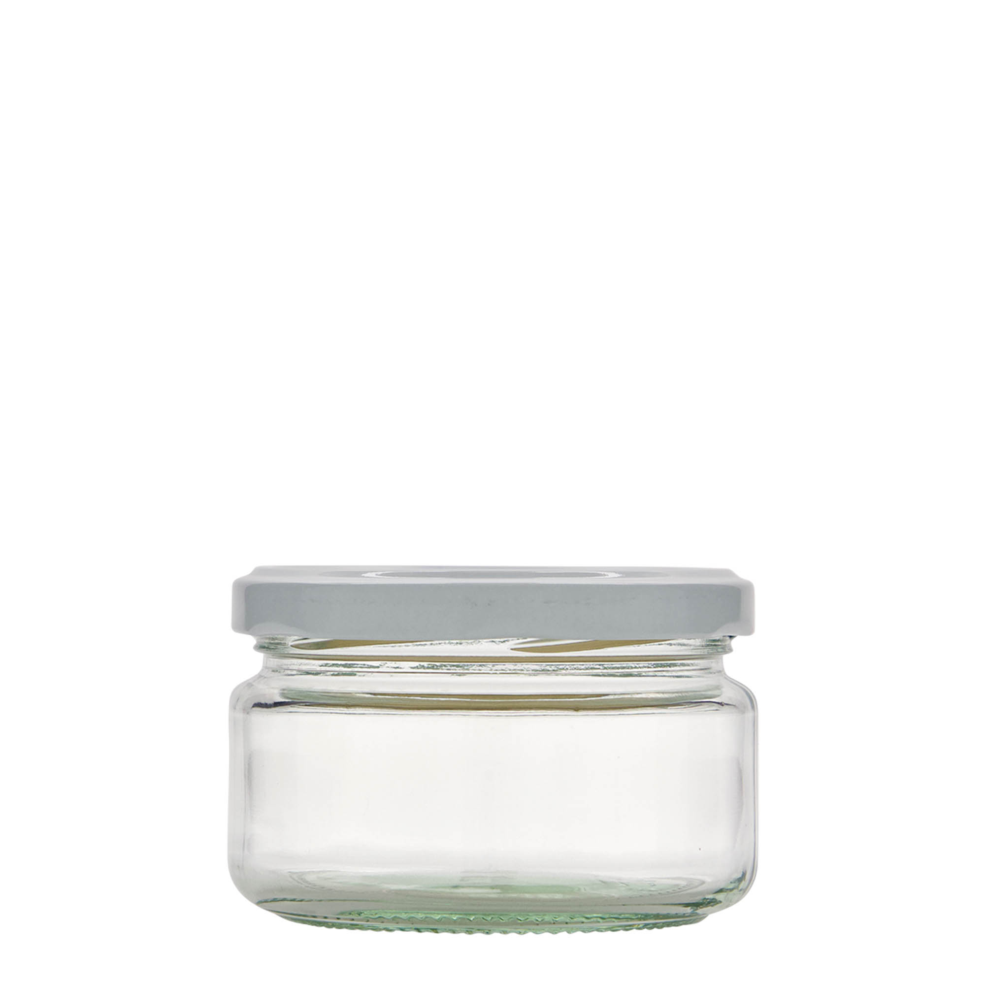 230 ml düz yuvarlak cam, ağız: Twist-Off (TO 82) 230 ml düz yuvarlak cam, ağız: Twist-Off (TO 82)