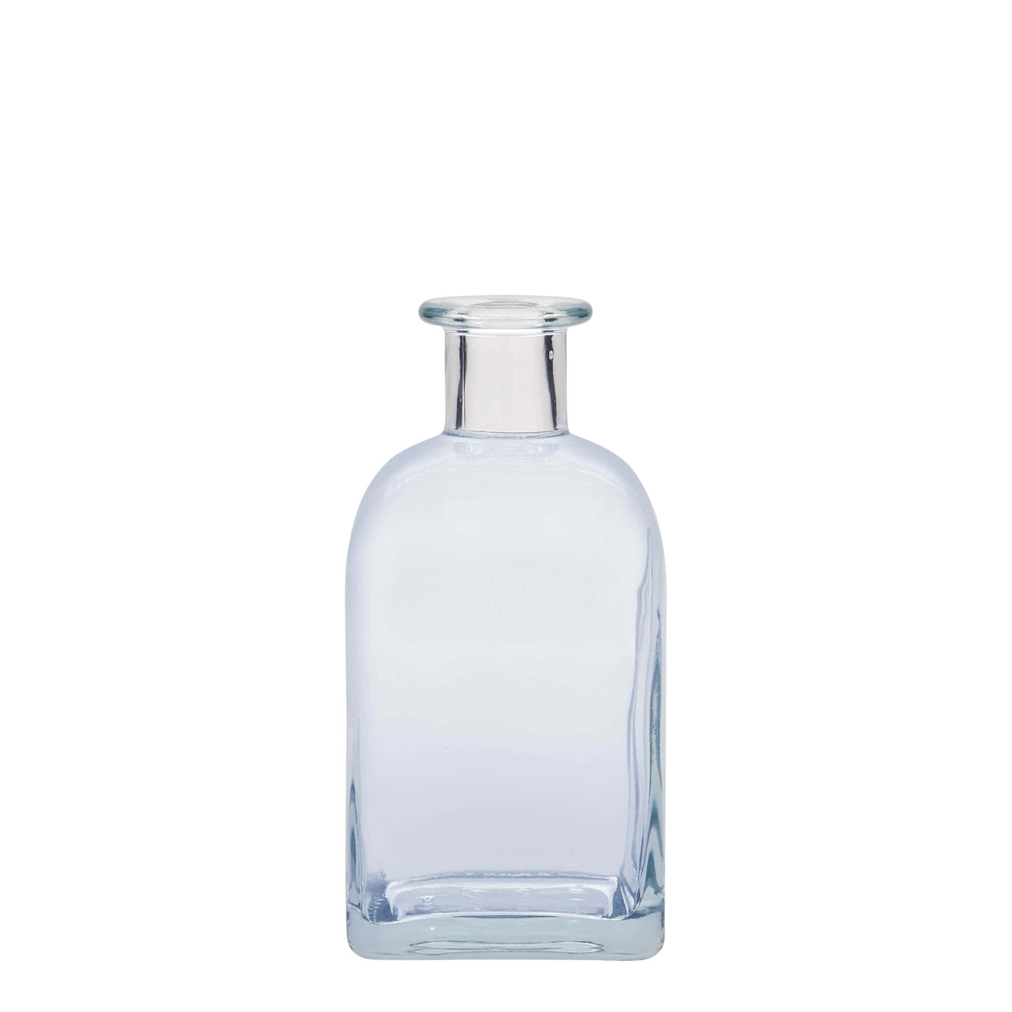 350 ml Cam Şişe Eczacı Carré, kare, Ağız: Mantar